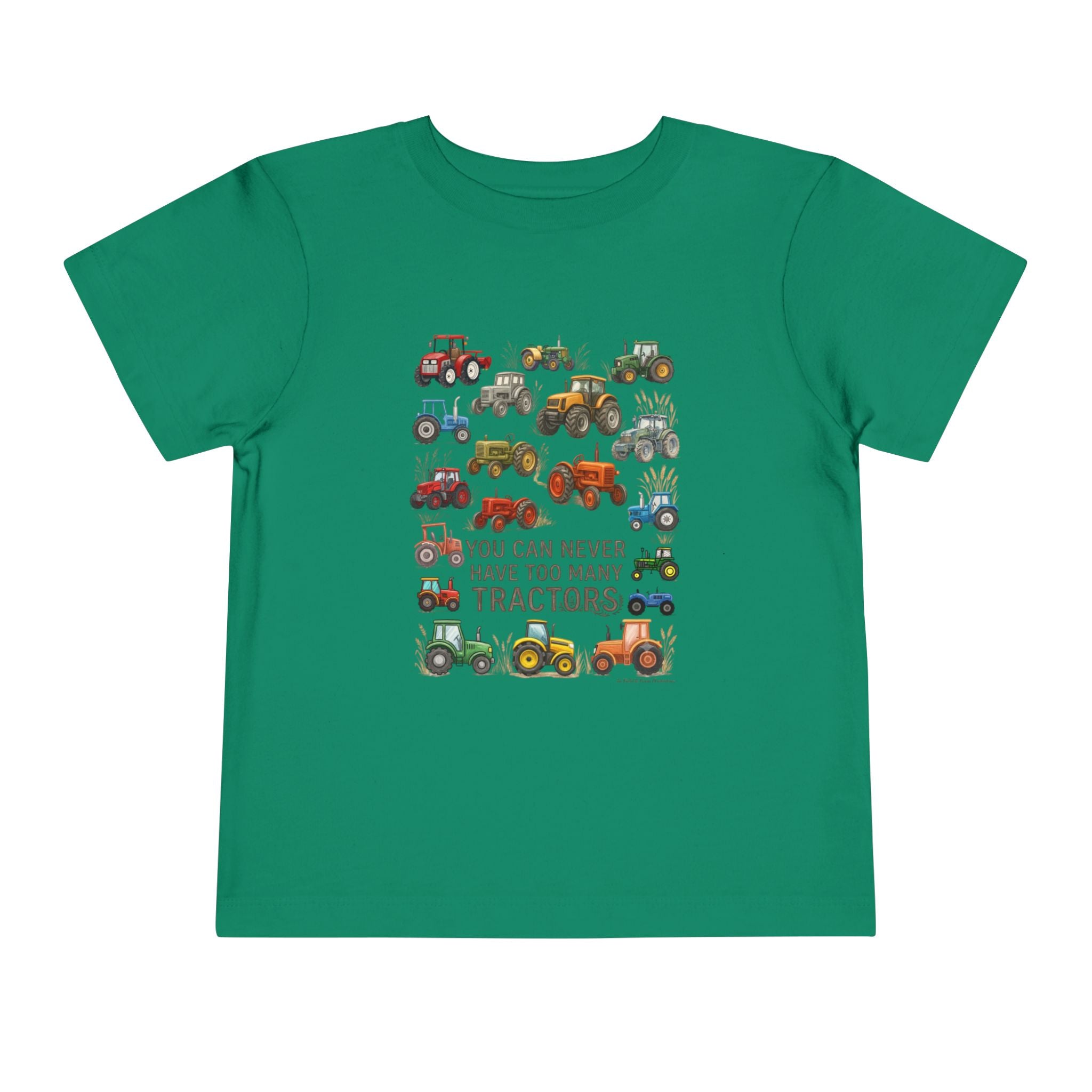 Never Too Many Tractors Toddler Tee | Farm Graphic | Birthday Gift