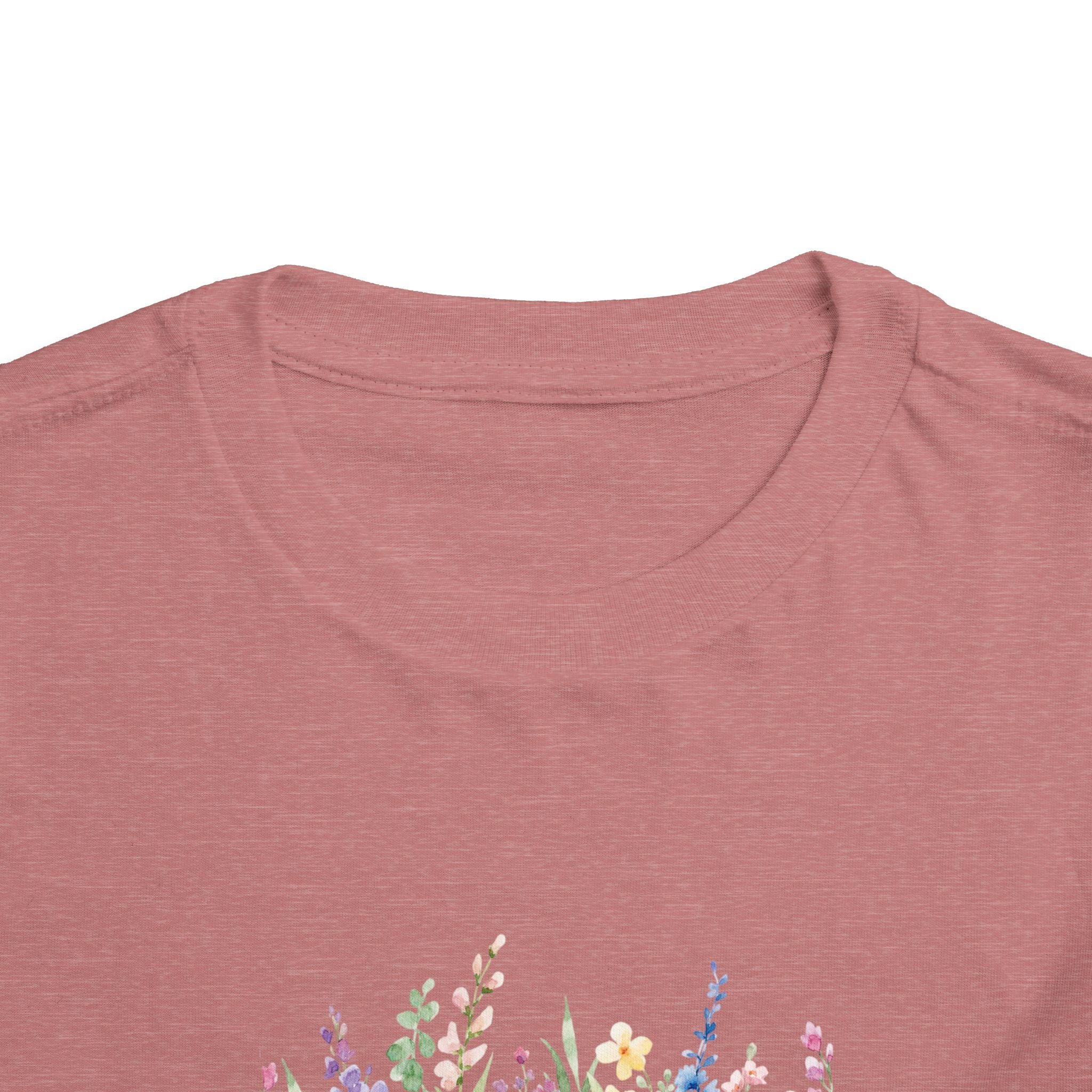 God Is Within Her Toddler Tee | Floral Psalm 46:5 | Baby Shower Gift