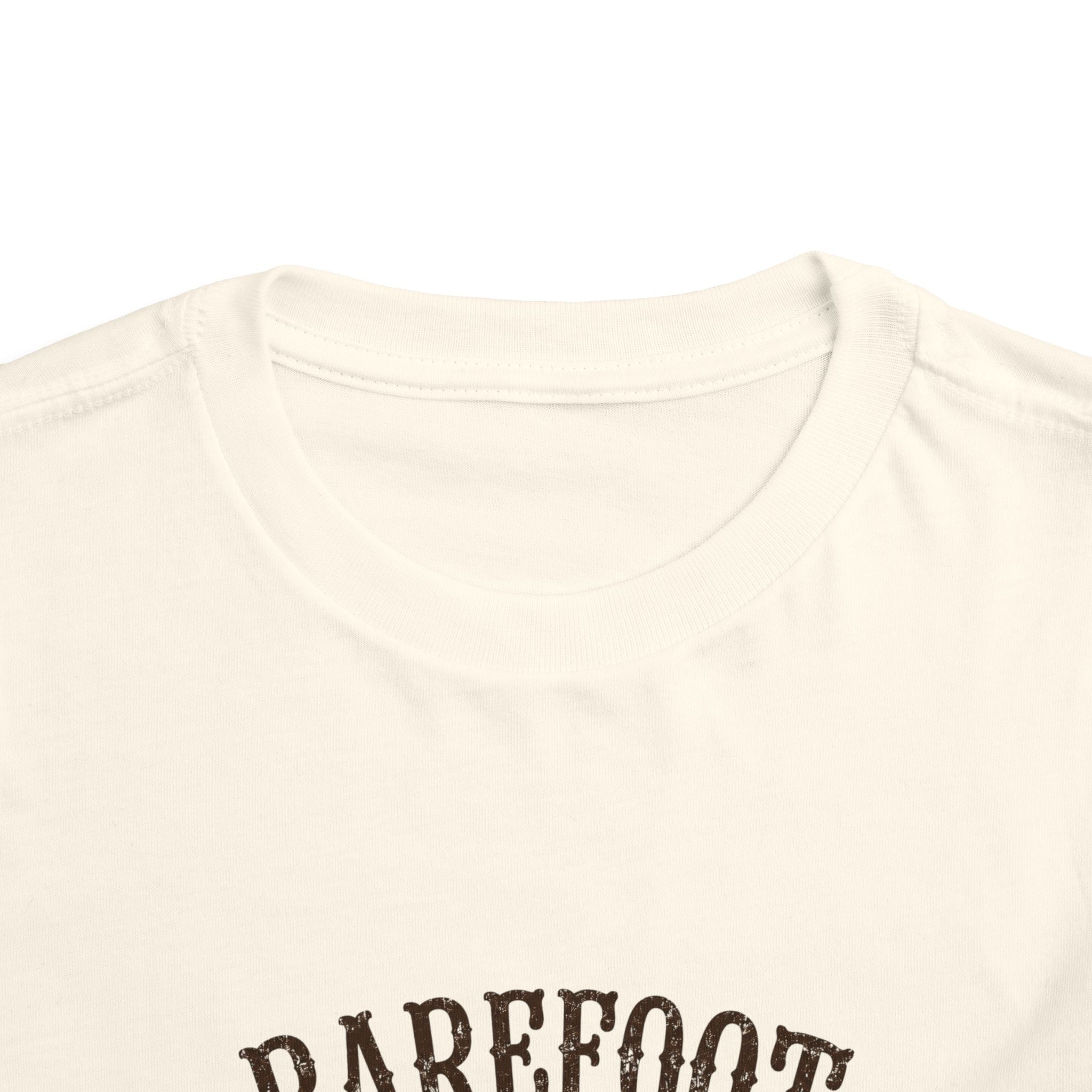 Barefoot and Feral Toddler Tee | Calf & Farm Graphic | Farm Kid Gift