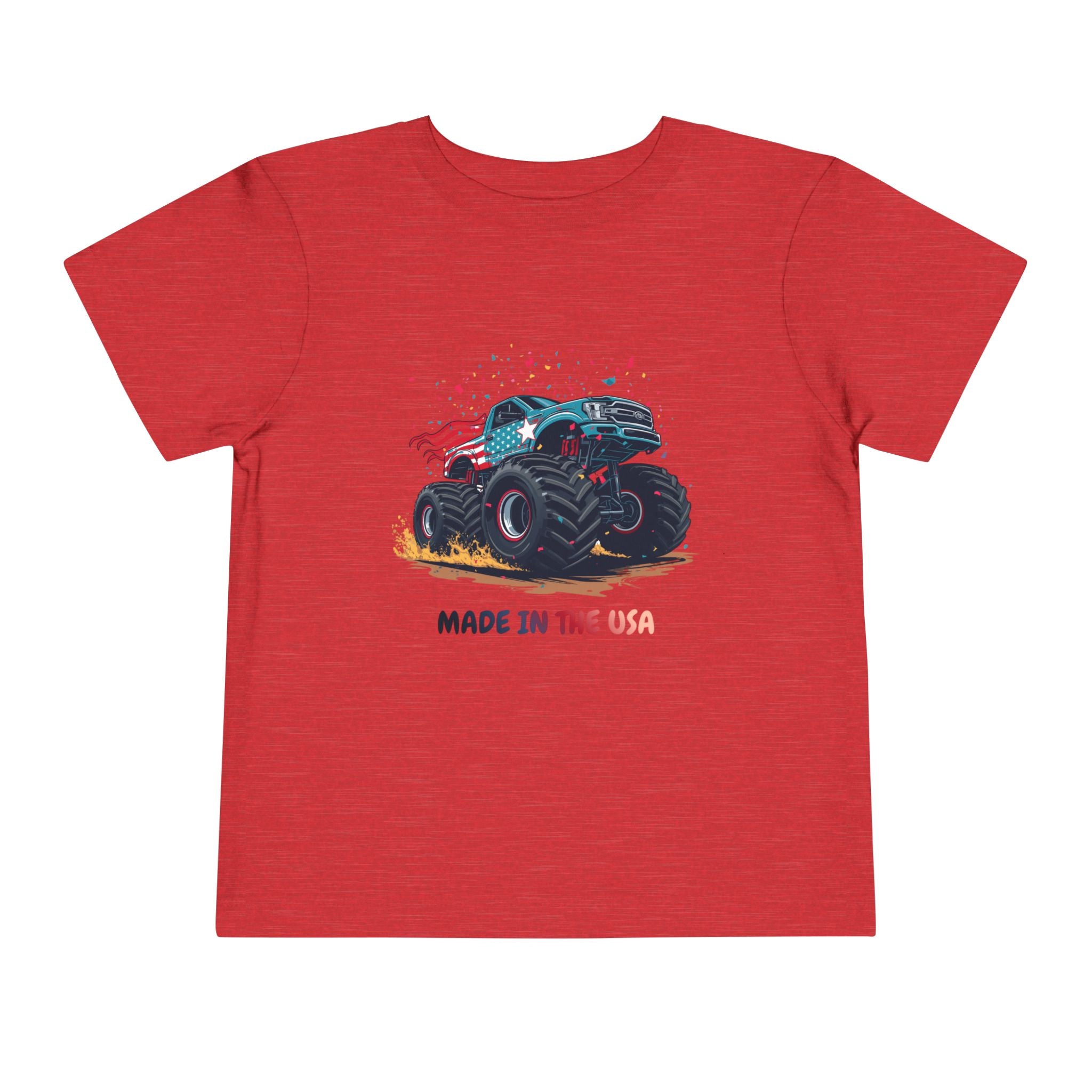 Toddler Tee — Monster Truck "Made in the USA" Graphic