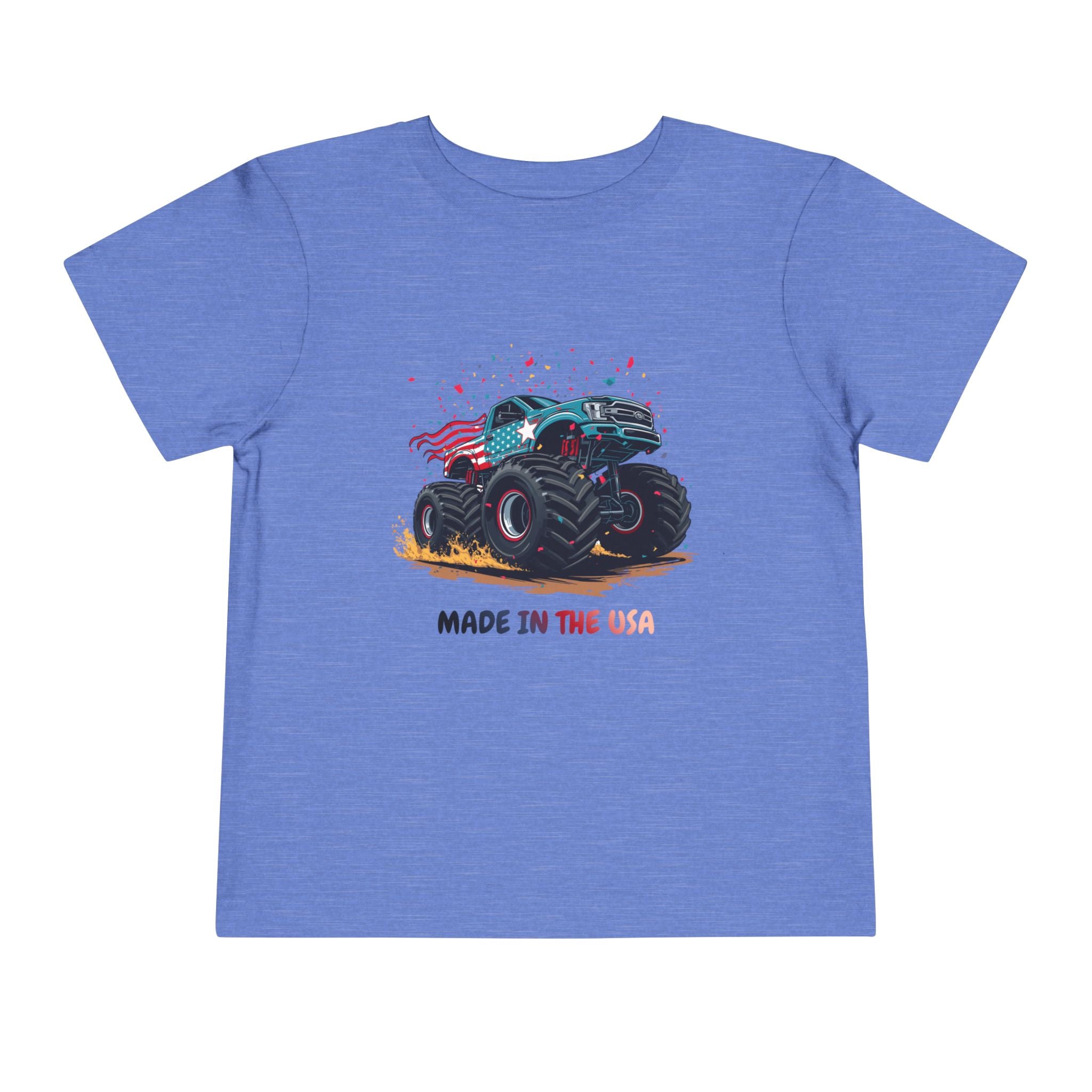 Toddler Tee — Monster Truck "Made in the USA" Graphic