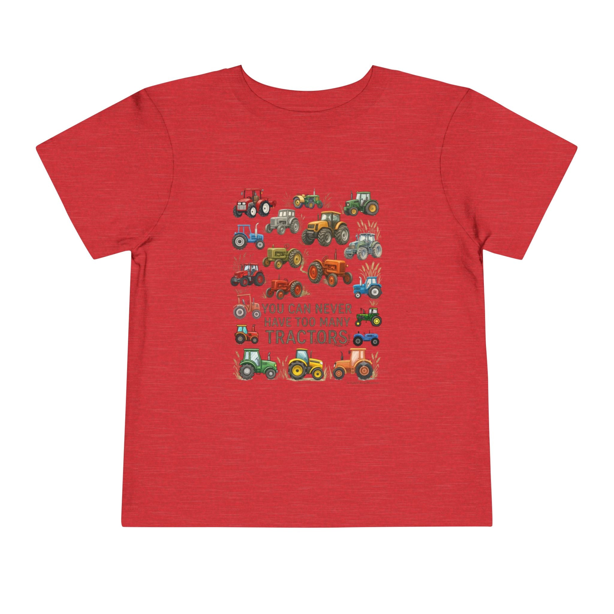 Never Too Many Tractors Toddler Tee | Farm Graphic | Birthday Gift