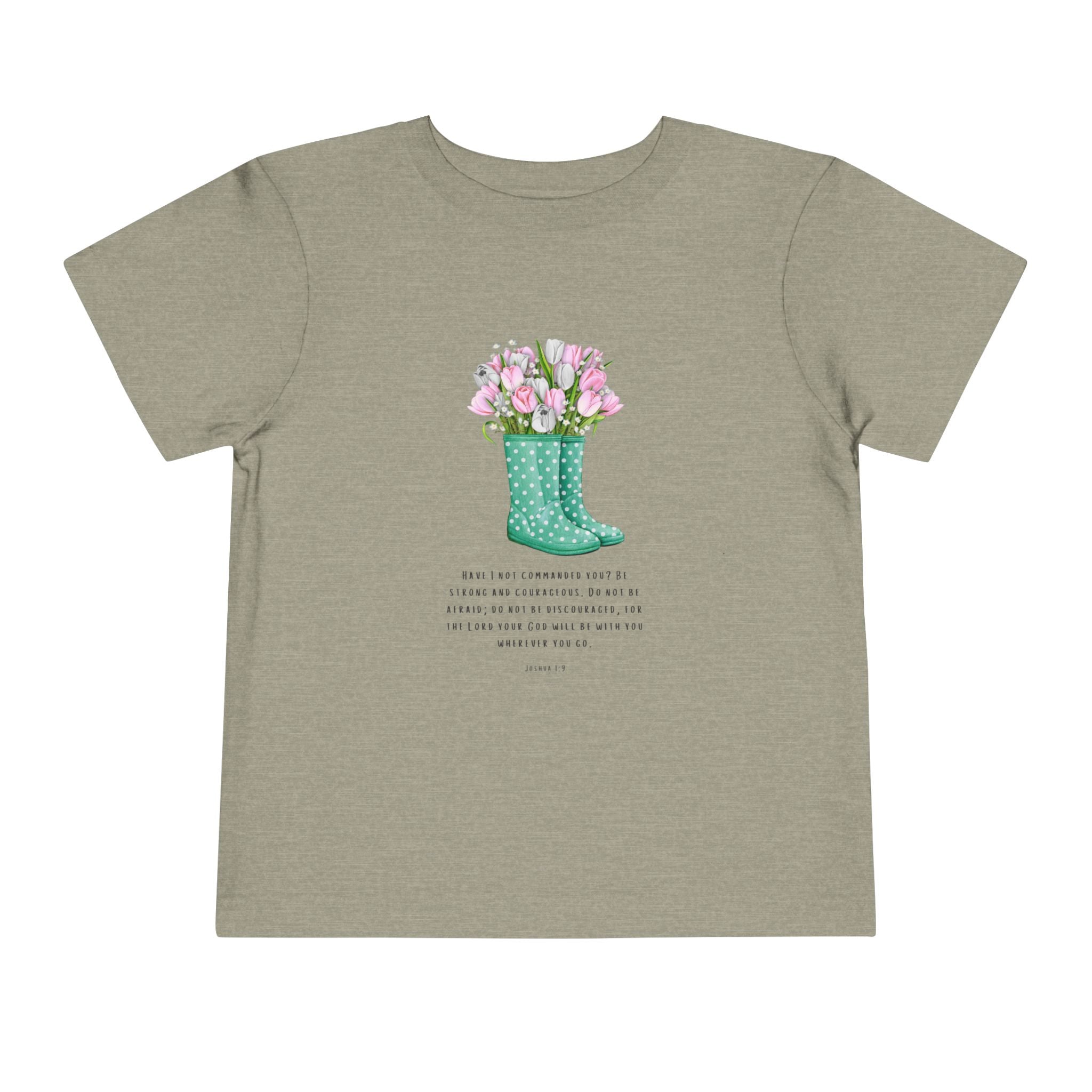 Toddler Tee — Floral Rain Boot Bouquet Graphic