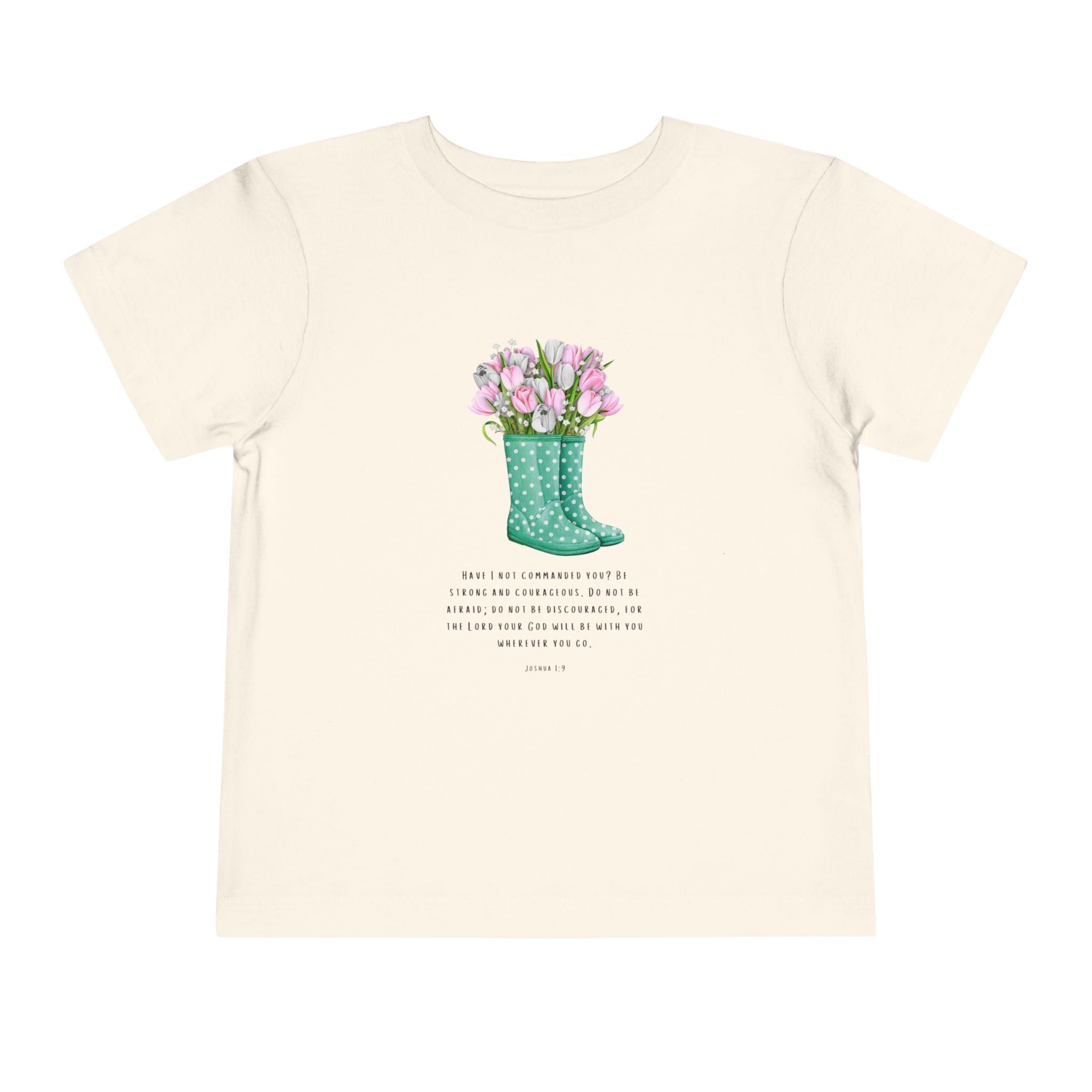 Toddler Tee — Floral Rain Boot Bouquet Graphic