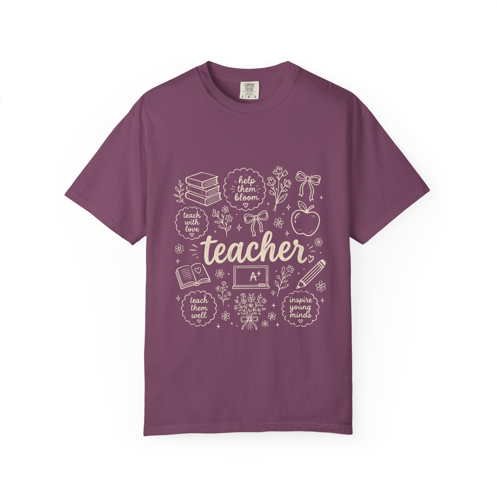 Teach Them Well Chalkboard Tee | Vintage Teacher Shirt | Teacher Gift