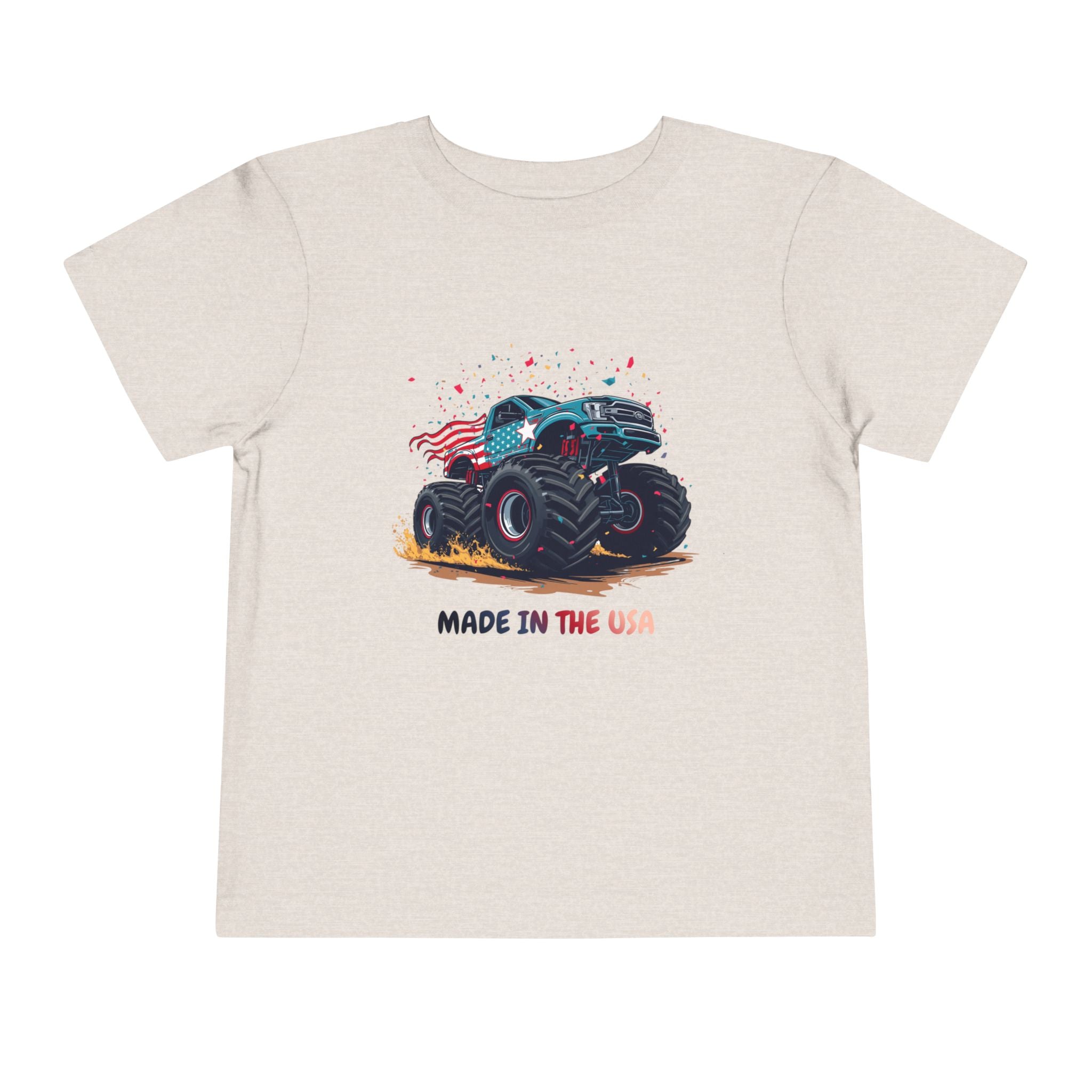 Toddler Tee — Monster Truck "Made in the USA" Graphic