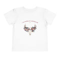 Toddler Tee — Floral Deer Skull “I am fearfully and wonderfully made”