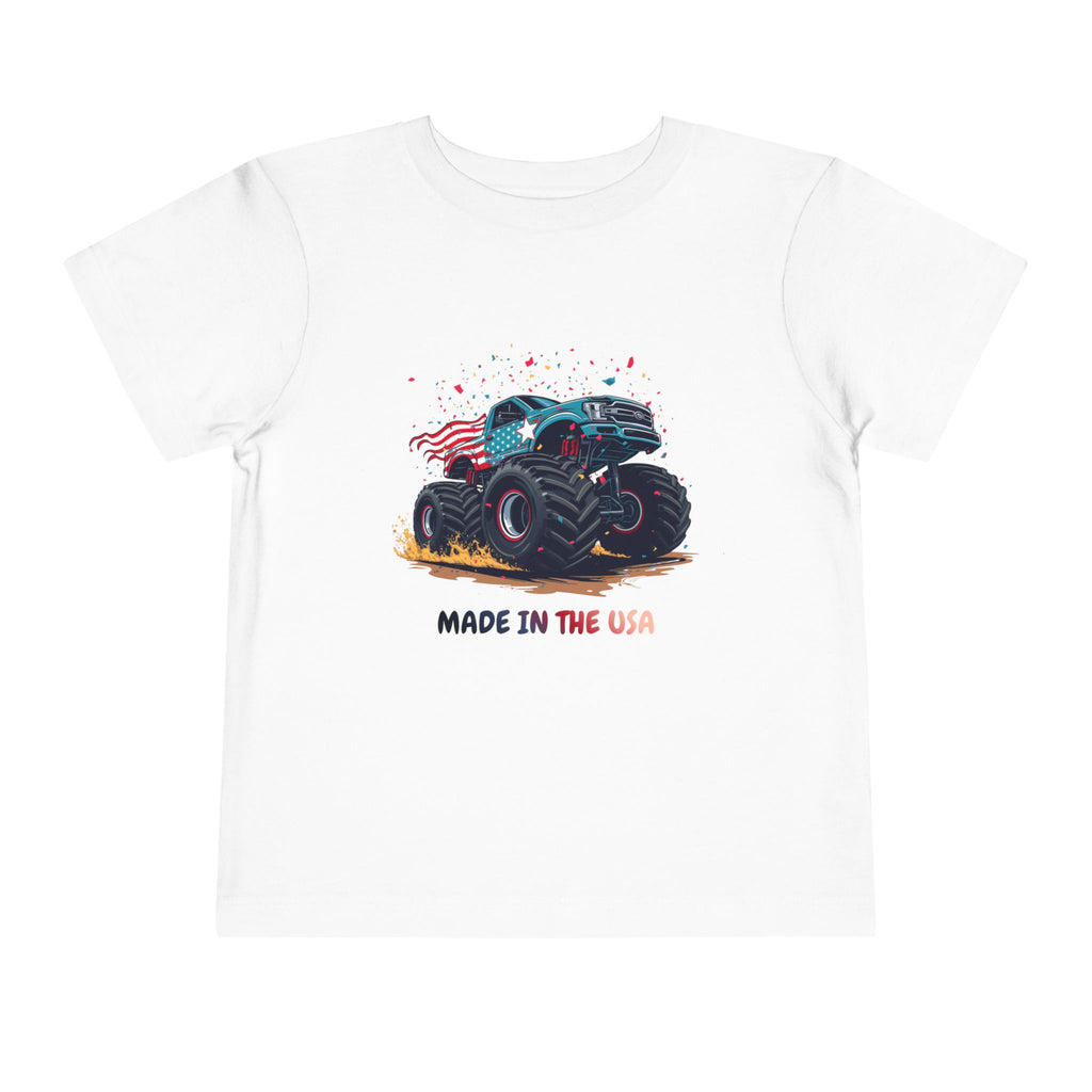 Toddler Tee — Monster Truck "Made in the USA" Graphic