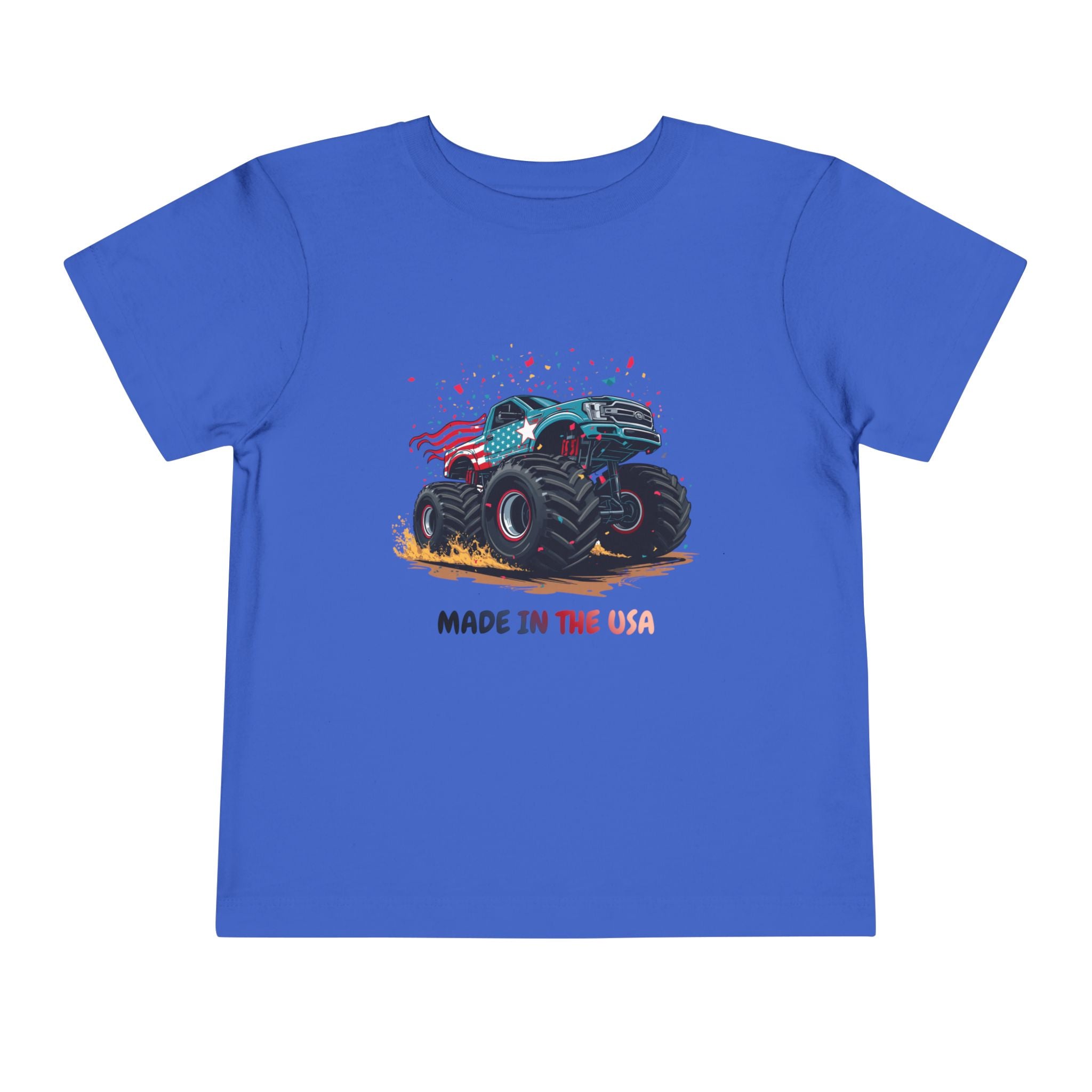 Toddler Tee — Monster Truck "Made in the USA" Graphic