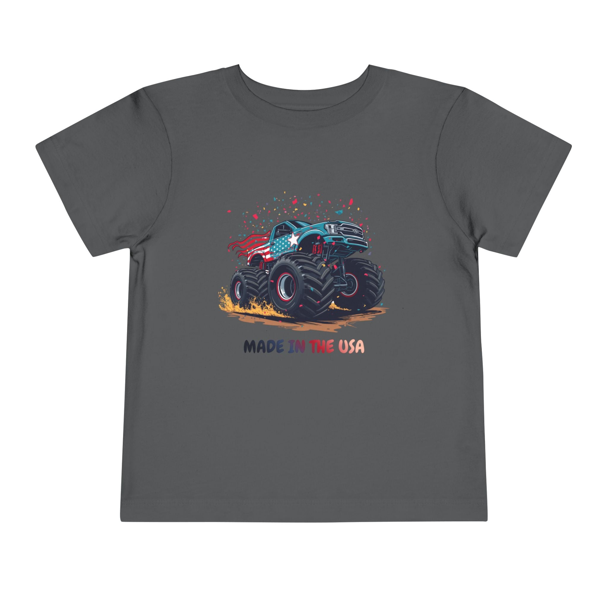 Toddler Tee — Monster Truck "Made in the USA" Graphic