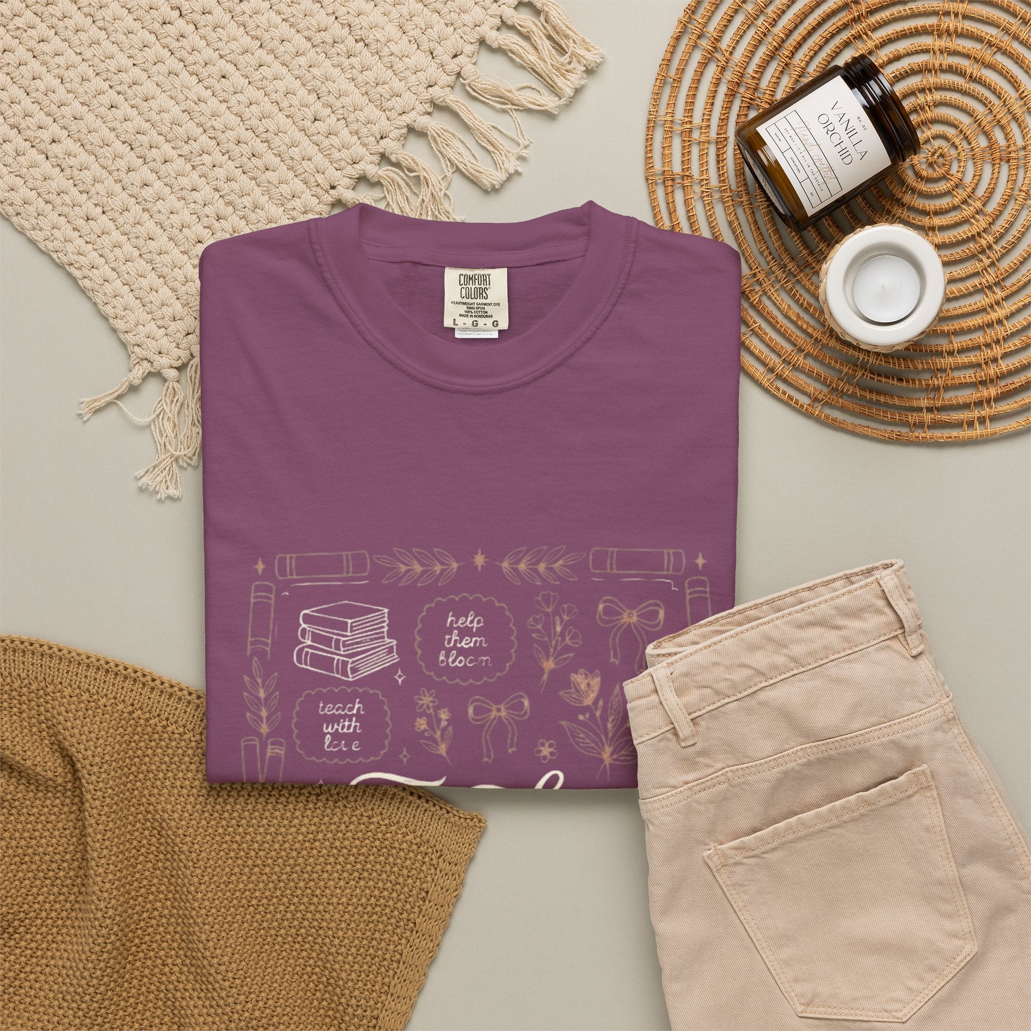 Teacher Vintage Chalkboard T‑Shirt