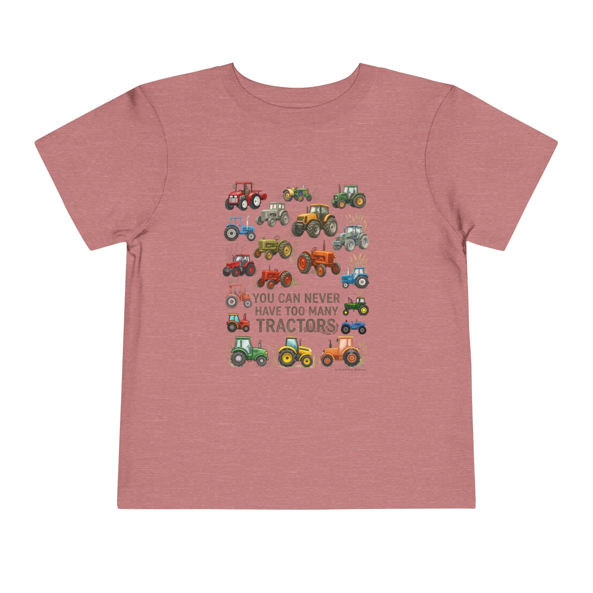 Never Too Many Tractors Toddler Tee | Farm Graphic | Birthday Gift