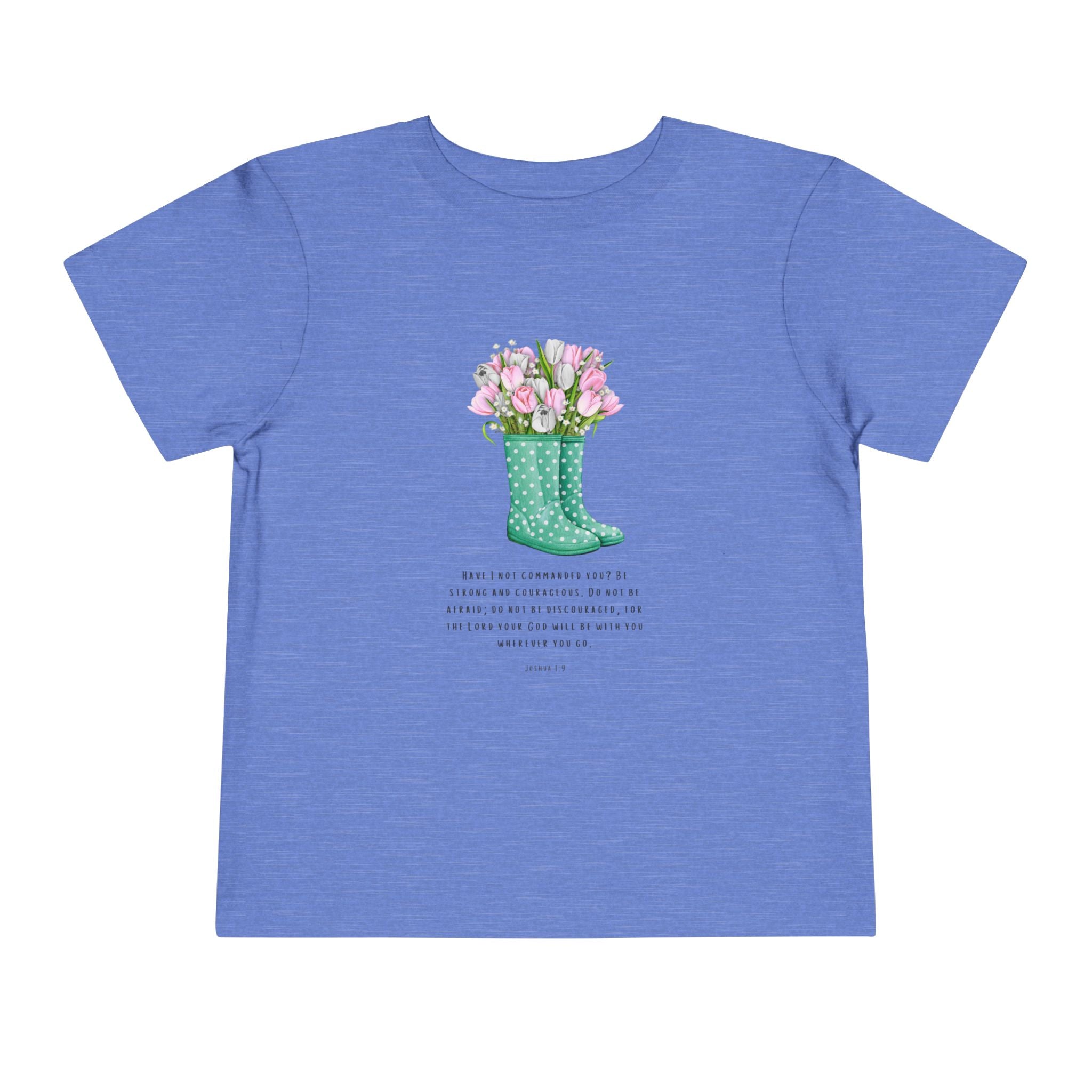 Toddler Tee — Floral Rain Boot Bouquet Graphic