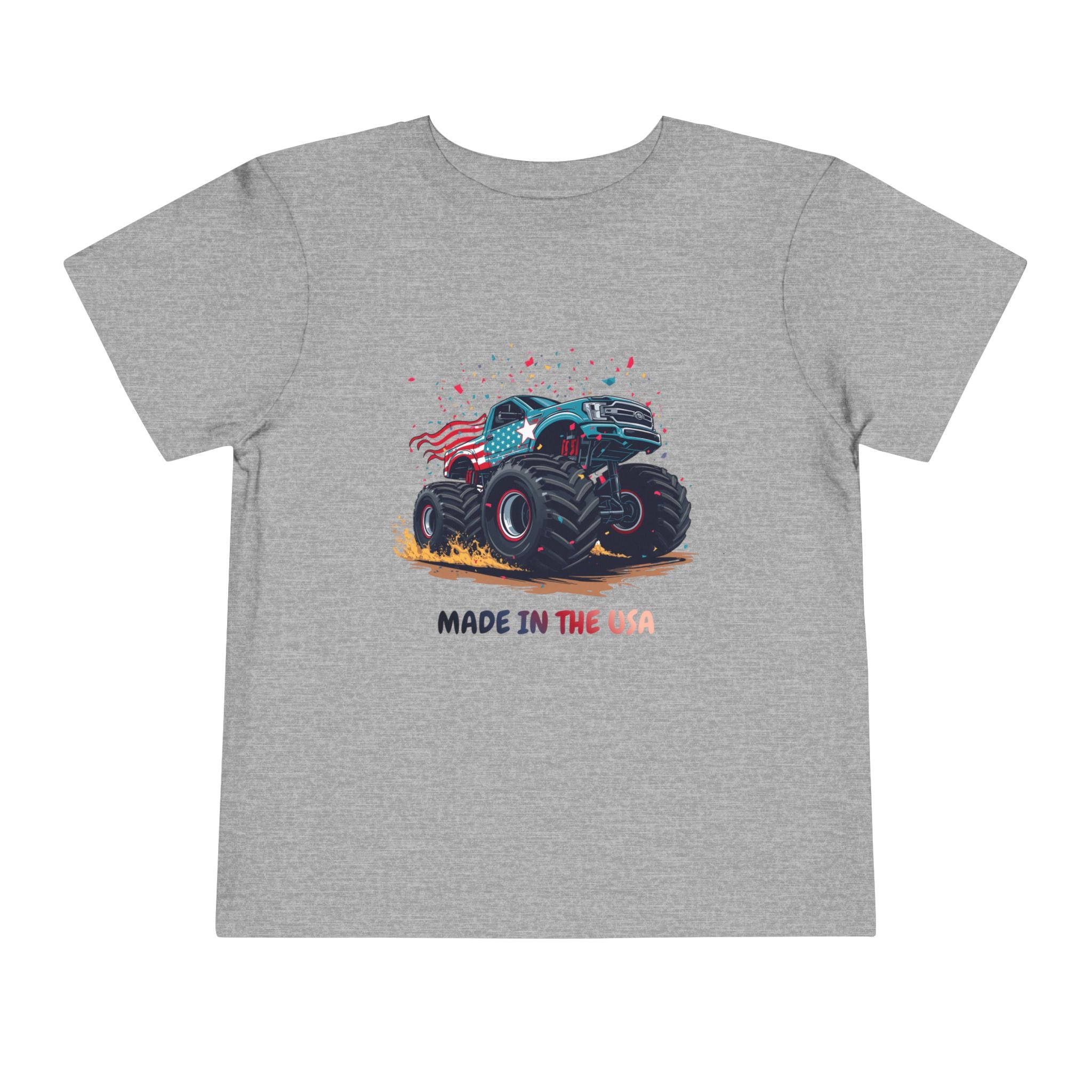 Toddler Tee — Monster Truck "Made in the USA" Graphic