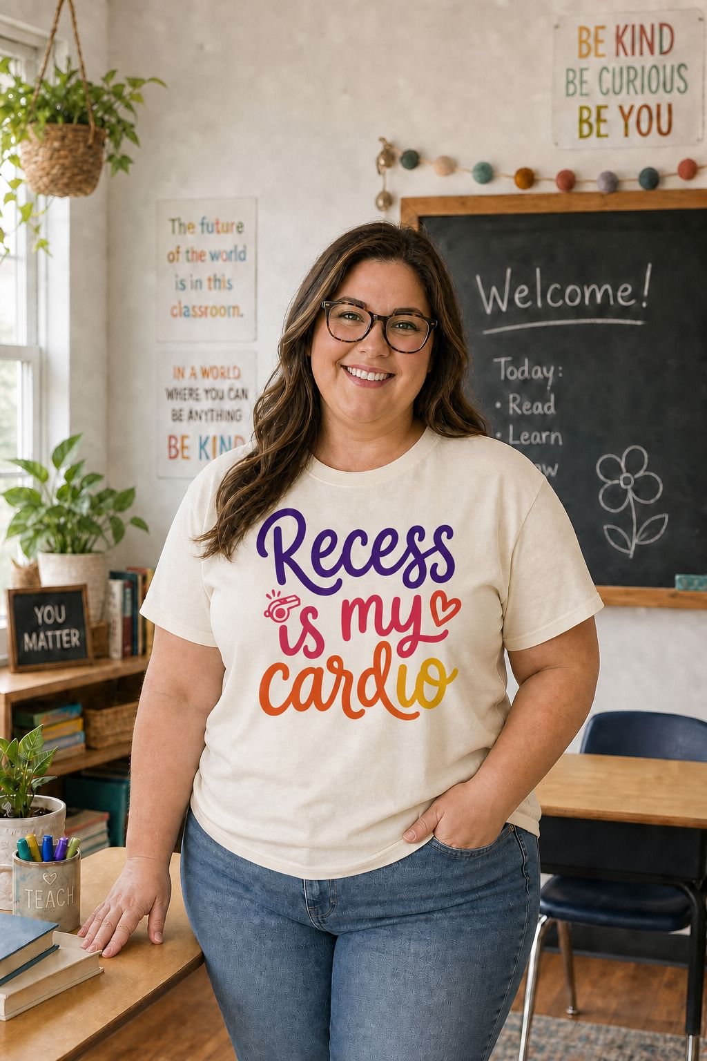 Recess Is My Cardio T-Shirt  | Funny Teacher/Student | School Recess Tee