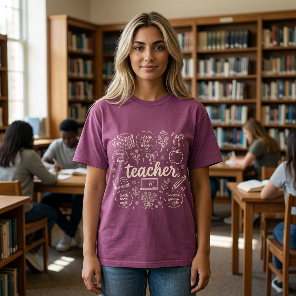 Teach Them Well Chalkboard Tee | Vintage Teacher Shirt | Teacher Gift