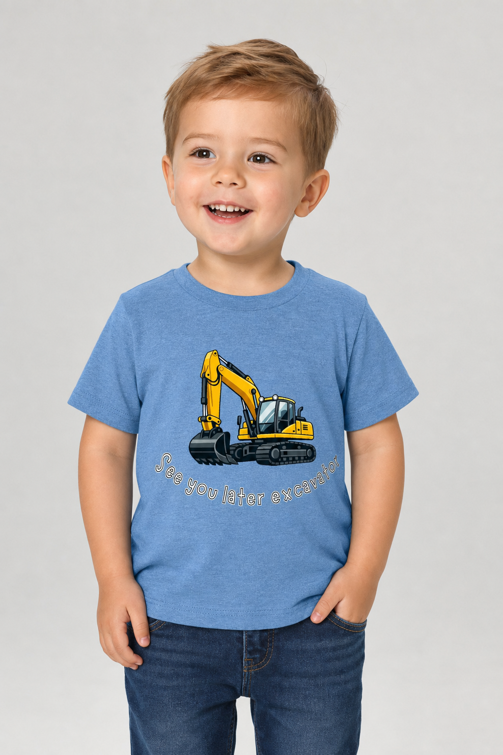 See You Later Excavator Toddler Tee
