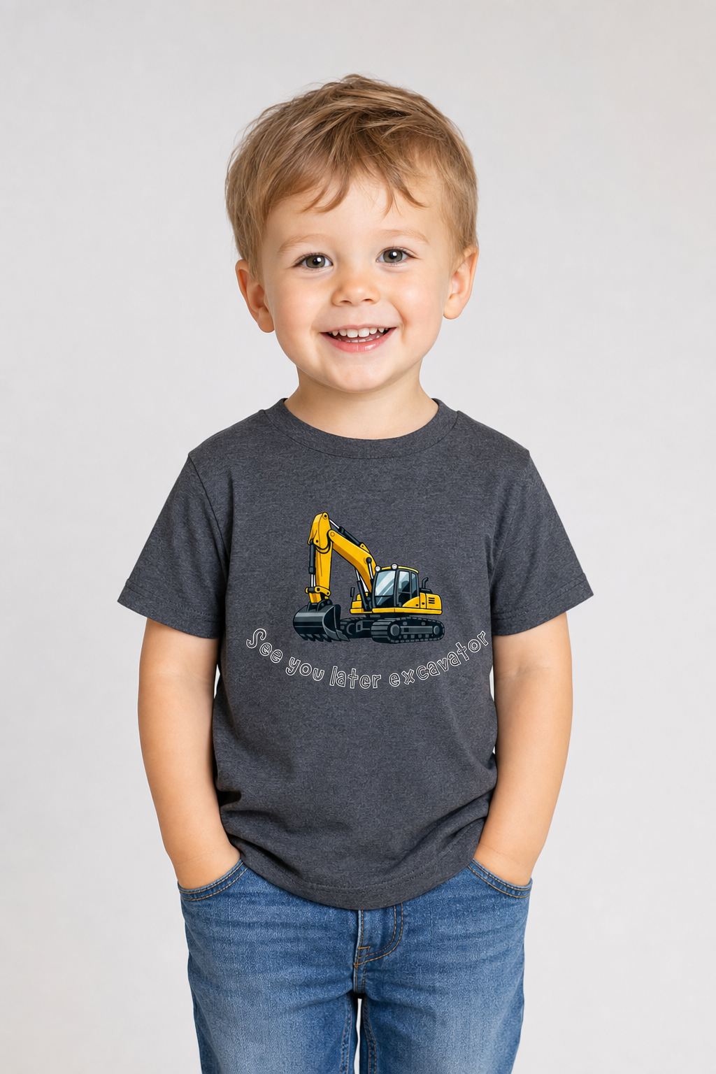 See You Later Excavator Toddler Tee
