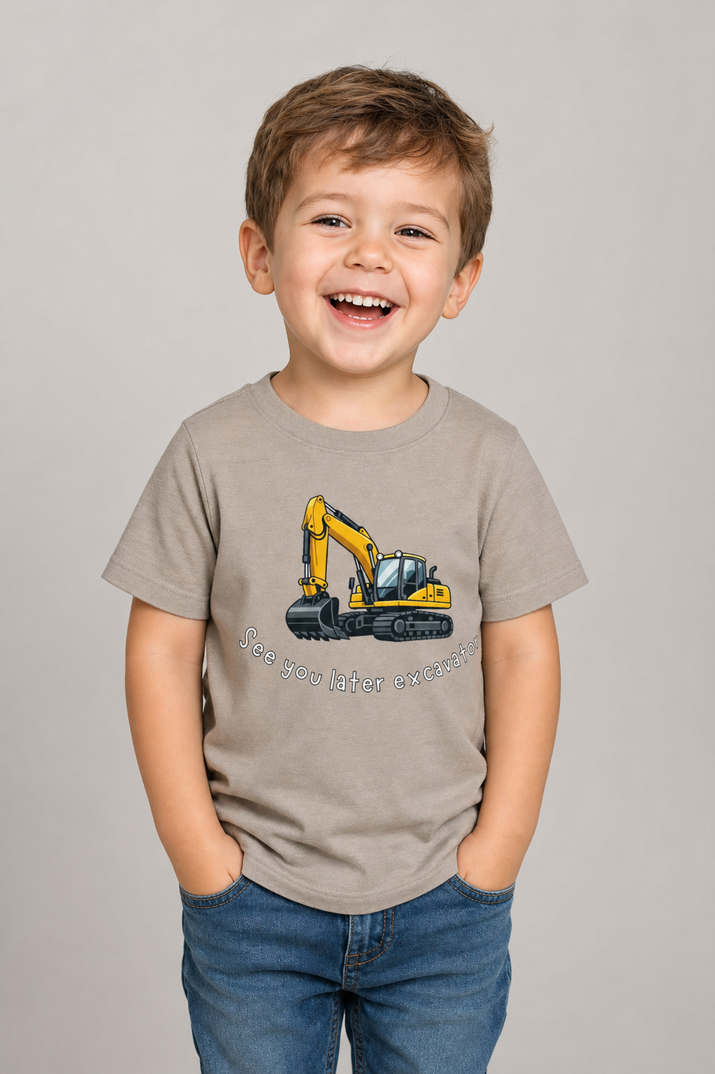 See You Later Excavator Toddler Tee