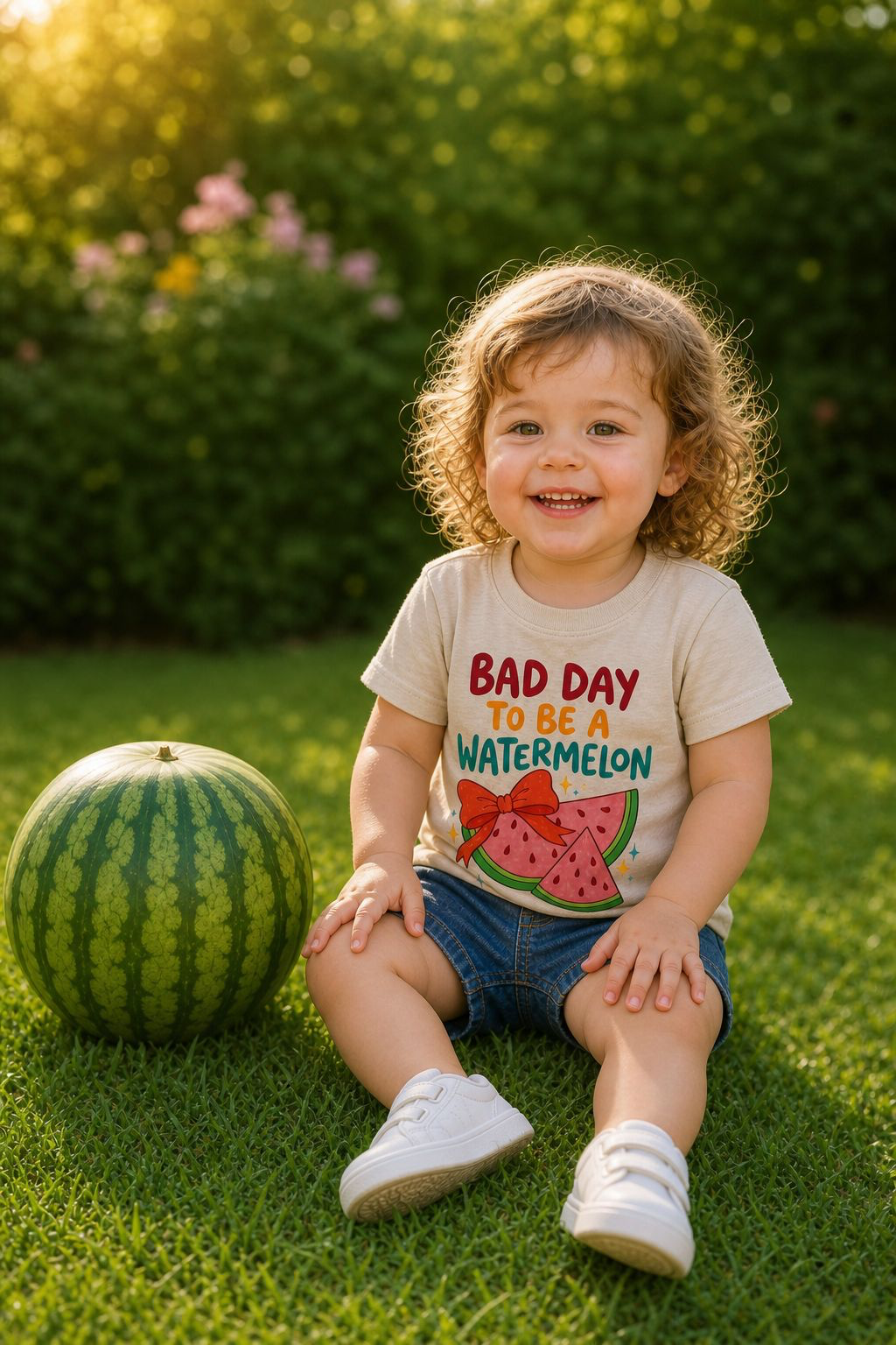 Toddler Tee | "Bad Day to Be a Watermelon" | Cute Fruit Graphic
