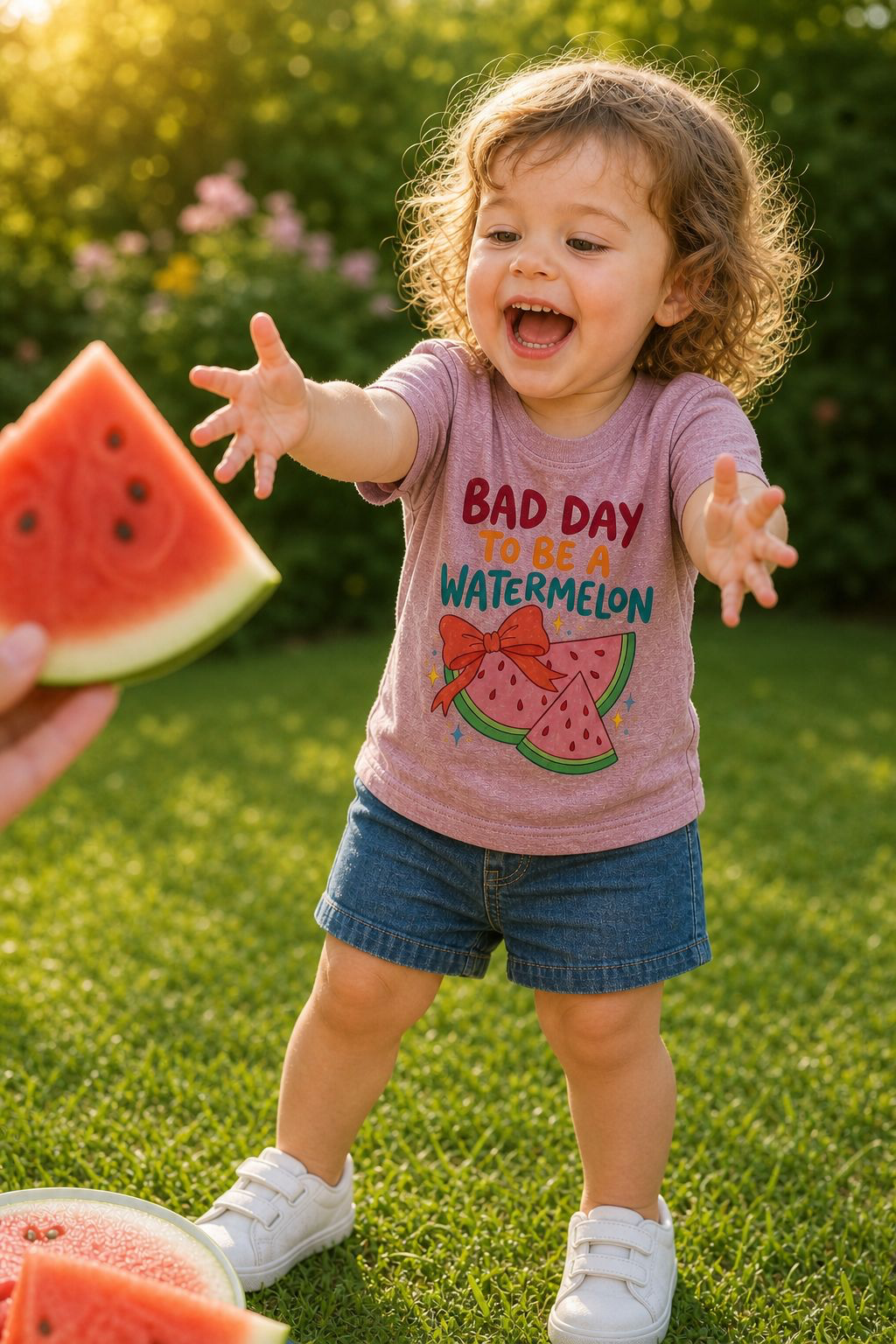 Toddler Tee | "Bad Day to Be a Watermelon" | Cute Fruit Graphic