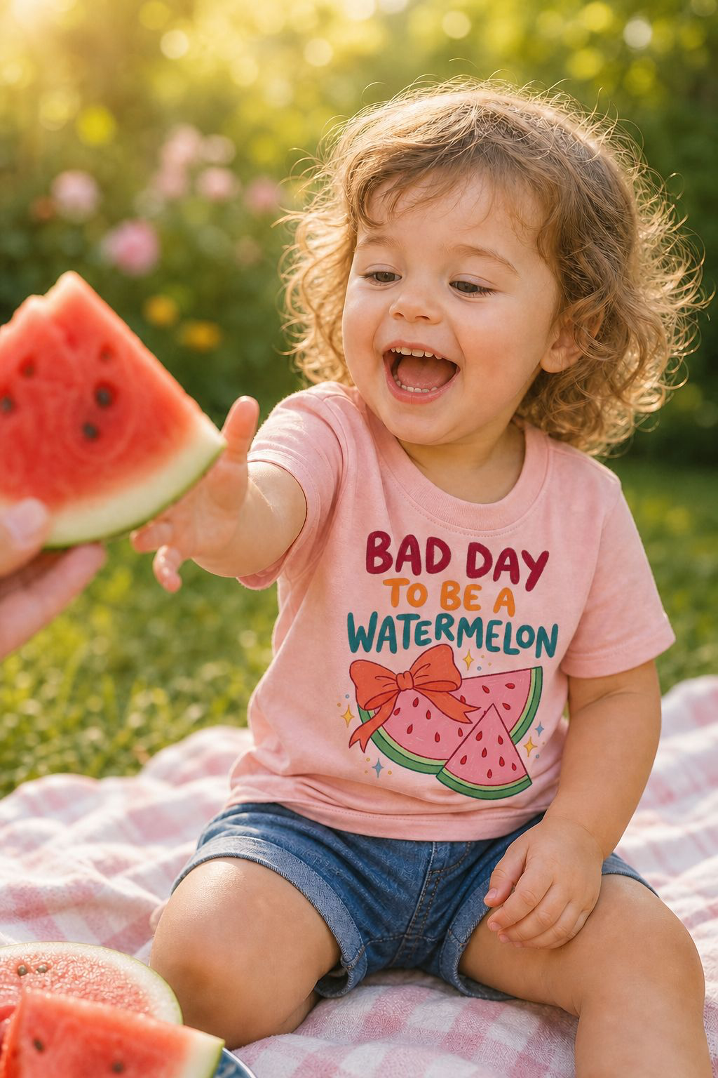 Toddler Tee | "Bad Day to Be a Watermelon" | Cute Fruit Graphic