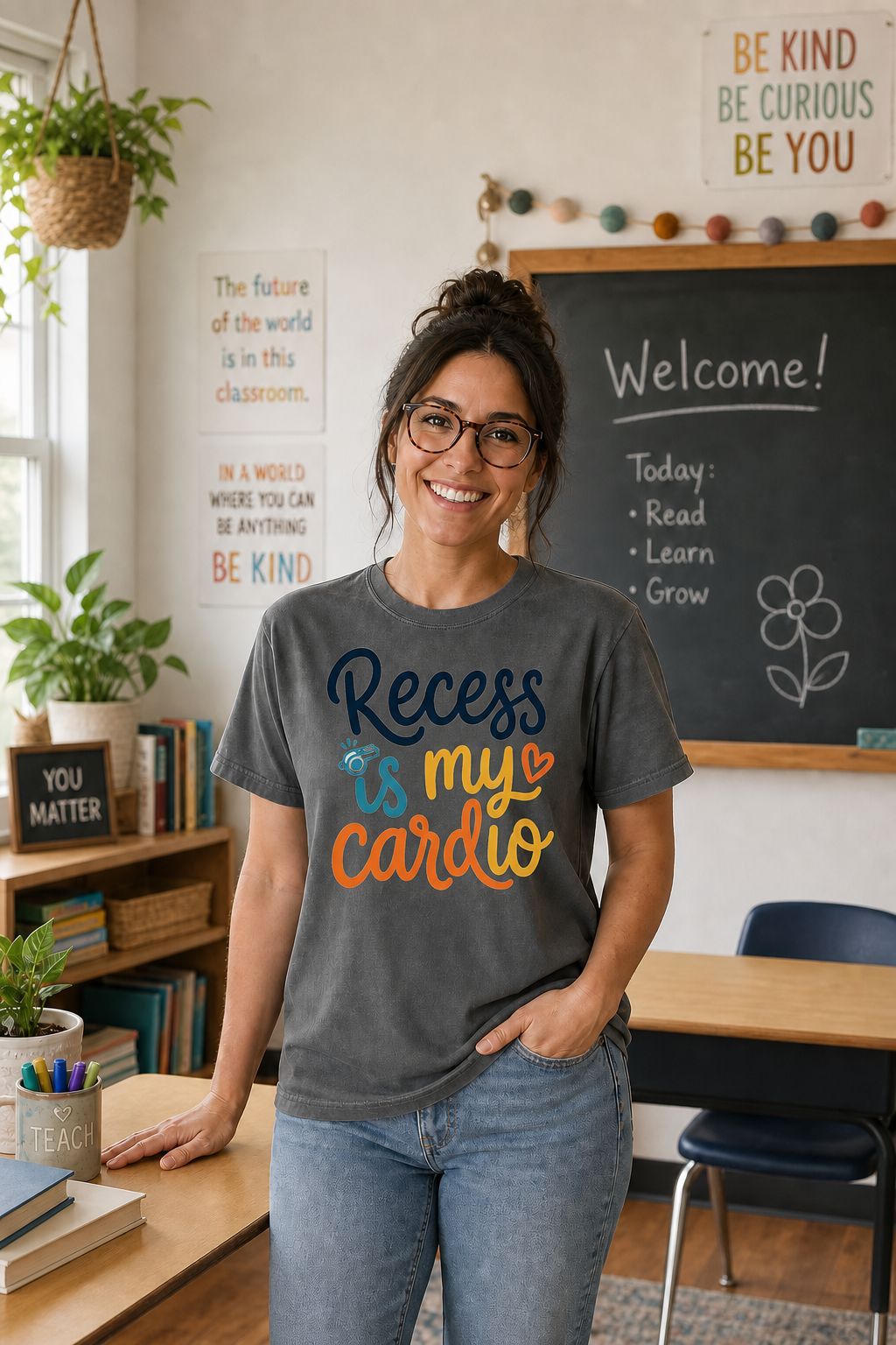 Recess Is My Cardio T-Shirt  | Funny Teacher/Student | School Recess Tee