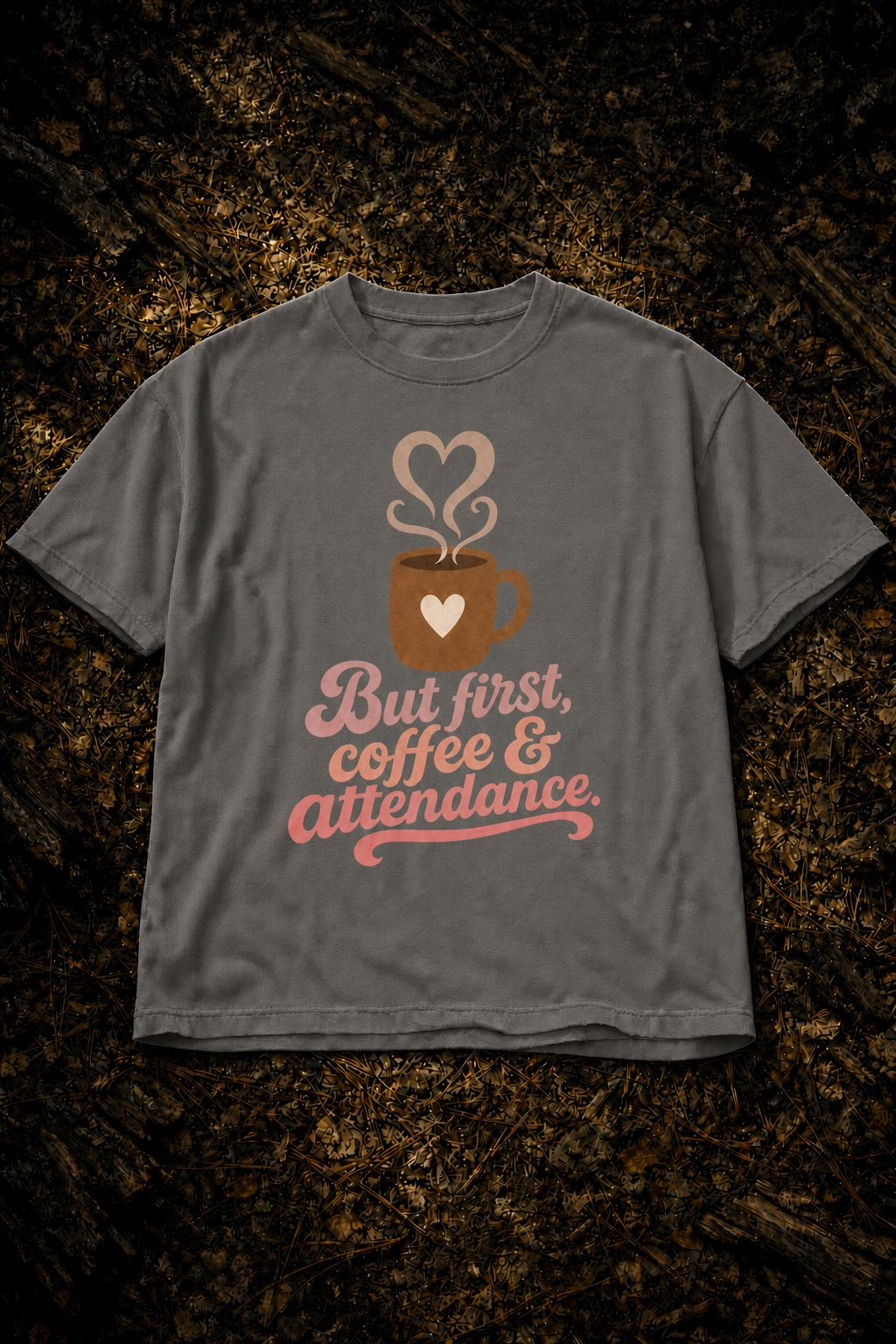 But First Coffee & Attendance T-Shirt | Teacher Tee