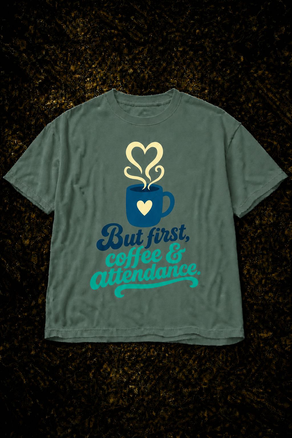 But First Coffee & Attendance T-Shirt | Teacher Tee
