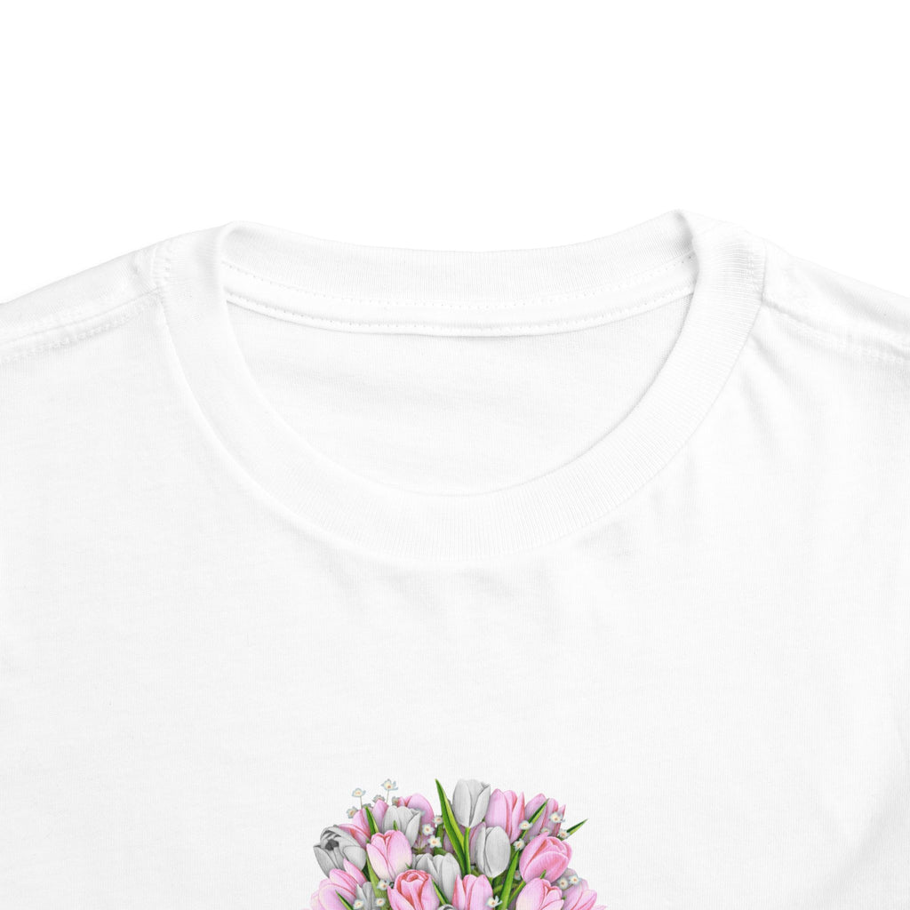 Rain Boot Tulip Toddler Tee | Joshua 1:9 Floral Shirt | Easter Gift