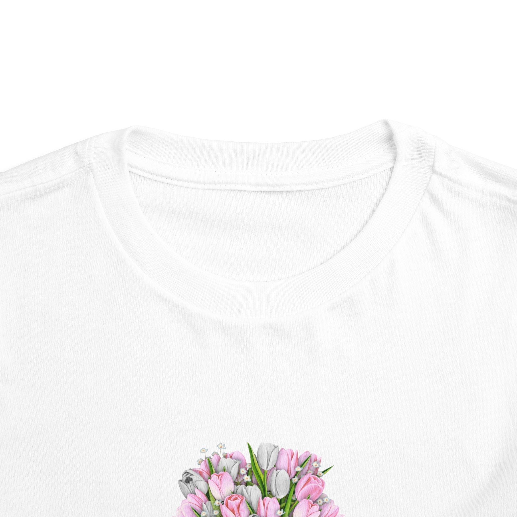 Rain Boot Tulip Toddler Tee | Joshua 1:9 Floral Shirt | Easter Gift