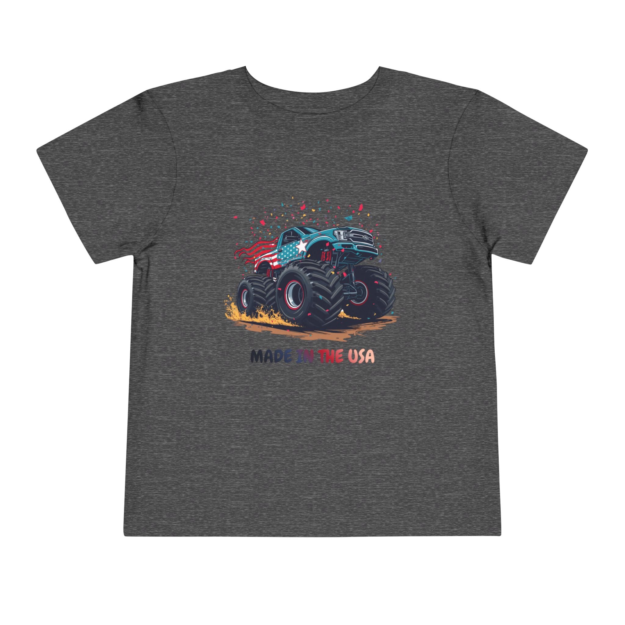 Toddler Tee — Monster Truck "Made in the USA" Graphic