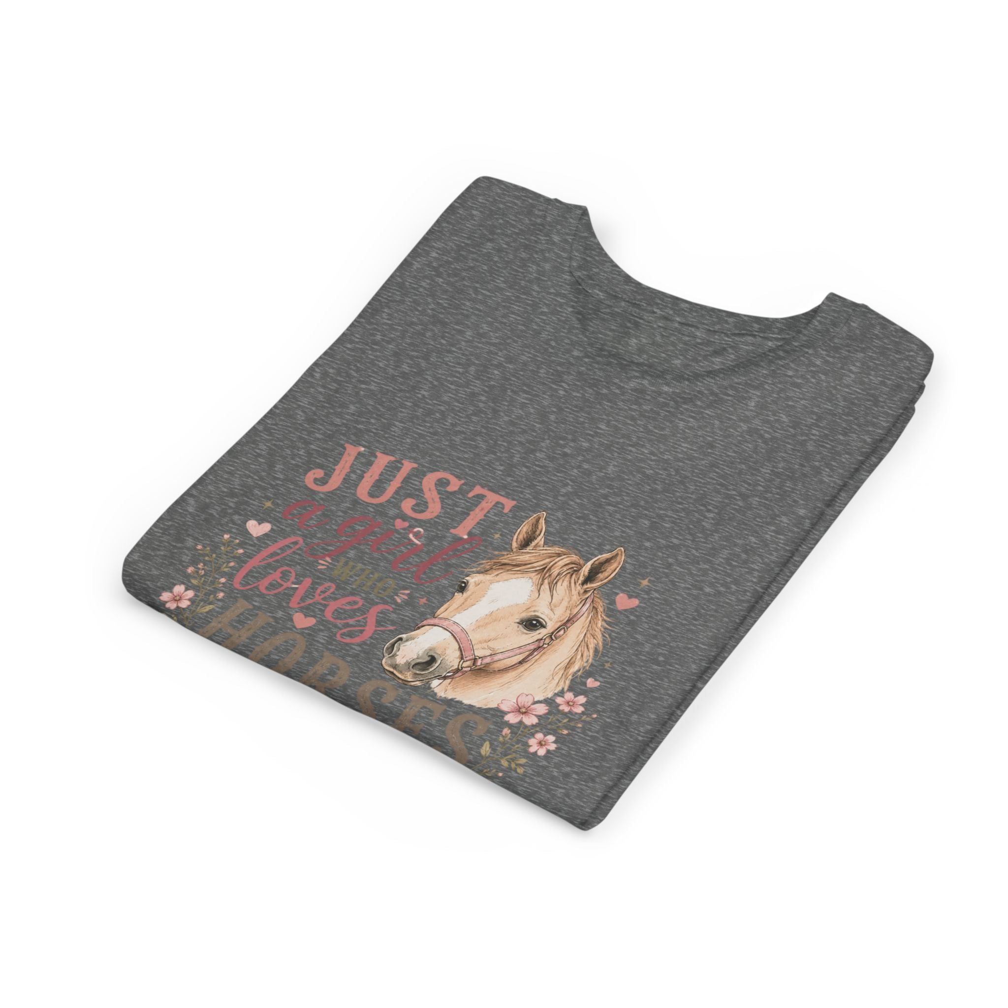 Just a Girl Who Loves Horses Youth Tee | Horse Tee | Equestrian Gift