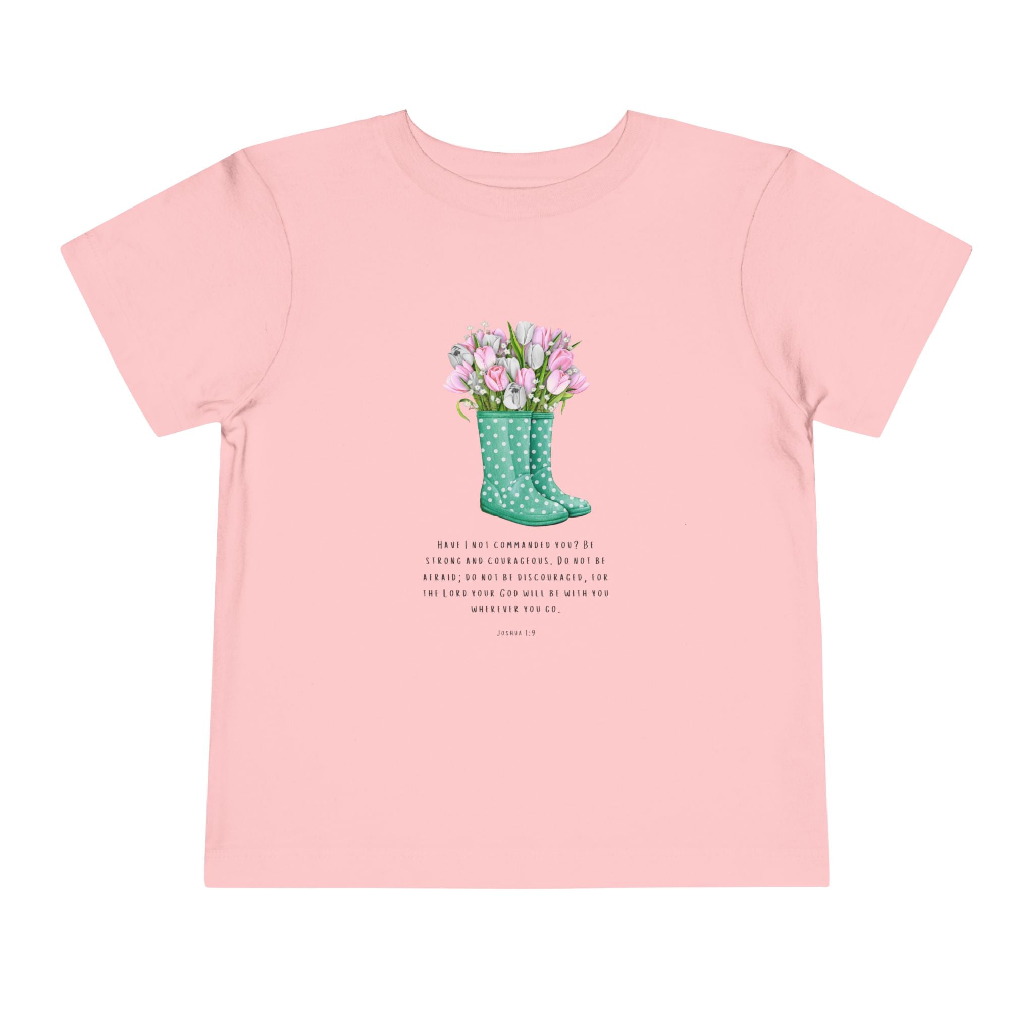 Toddler Tee — Floral Rain Boot Bouquet Graphic