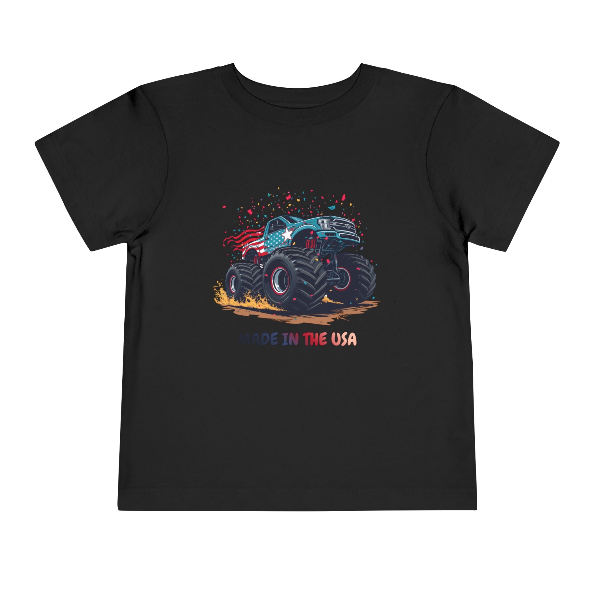 Toddler Tee — Monster Truck "Made in the USA" Graphic