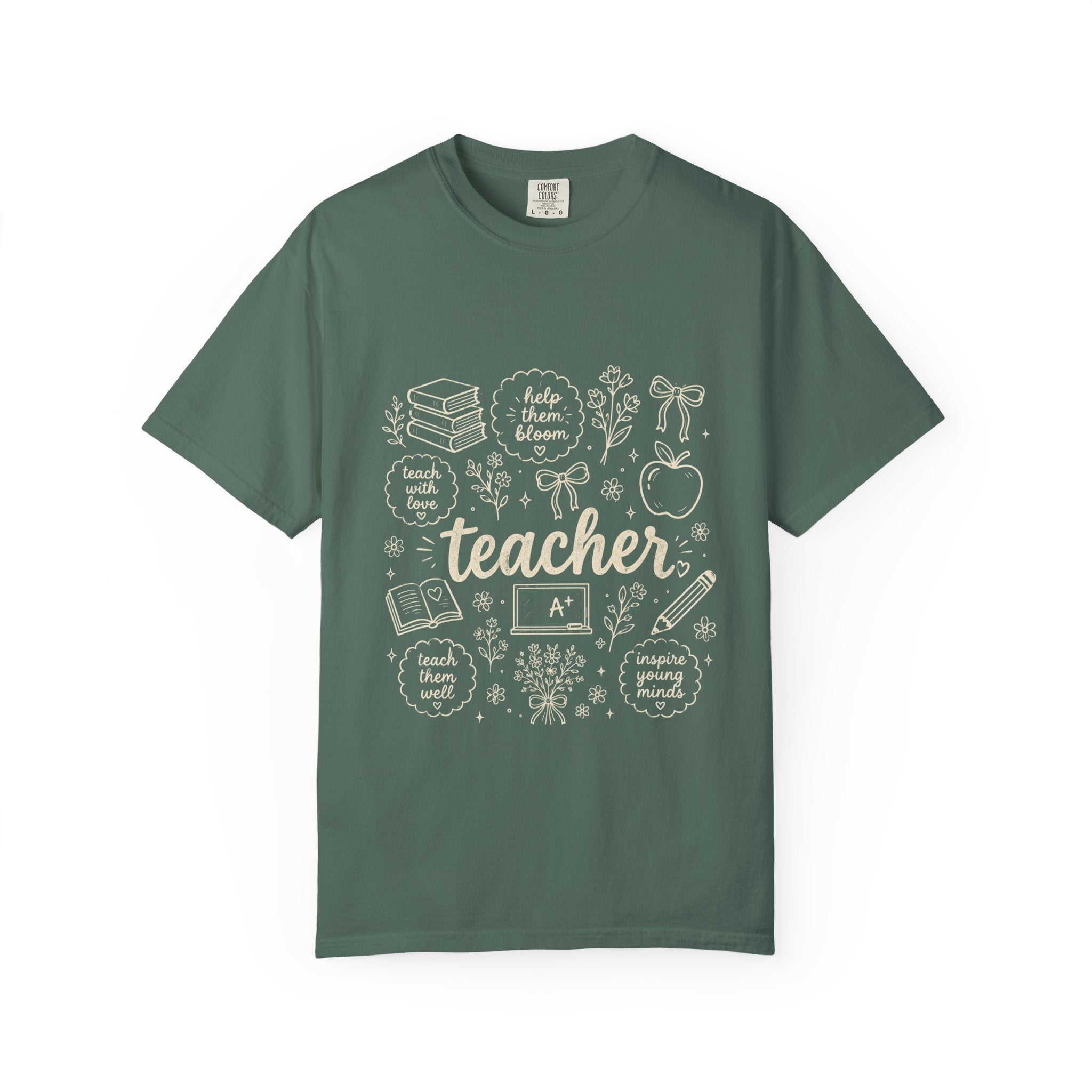 Teach Them Well Chalkboard Tee | Vintage Teacher Shirt | Teacher Gift