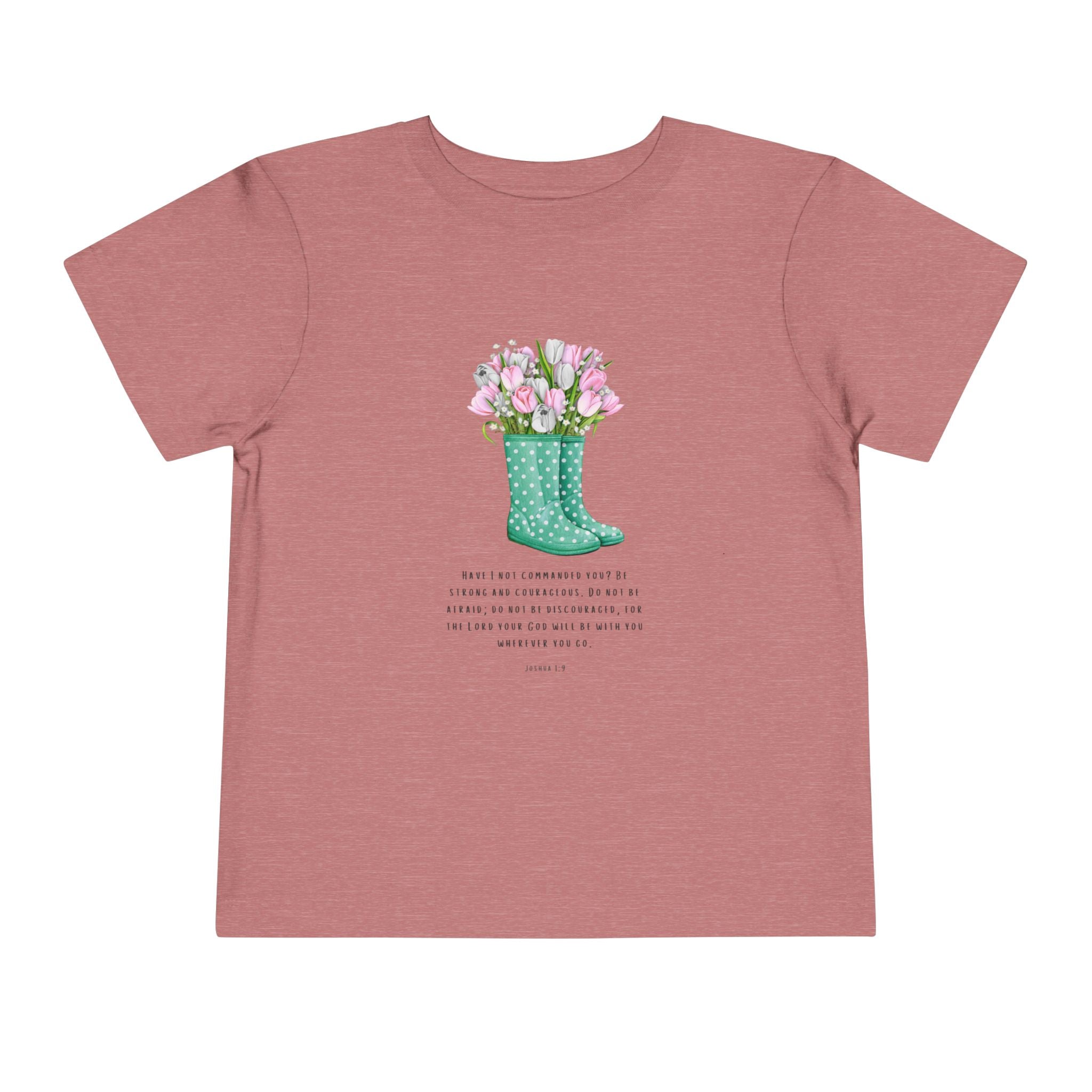 Toddler Tee — Floral Rain Boot Bouquet Graphic