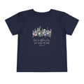 Toddler Tee — "God Is Within Her, She Will Not Fall" Floral Christian Shirt
