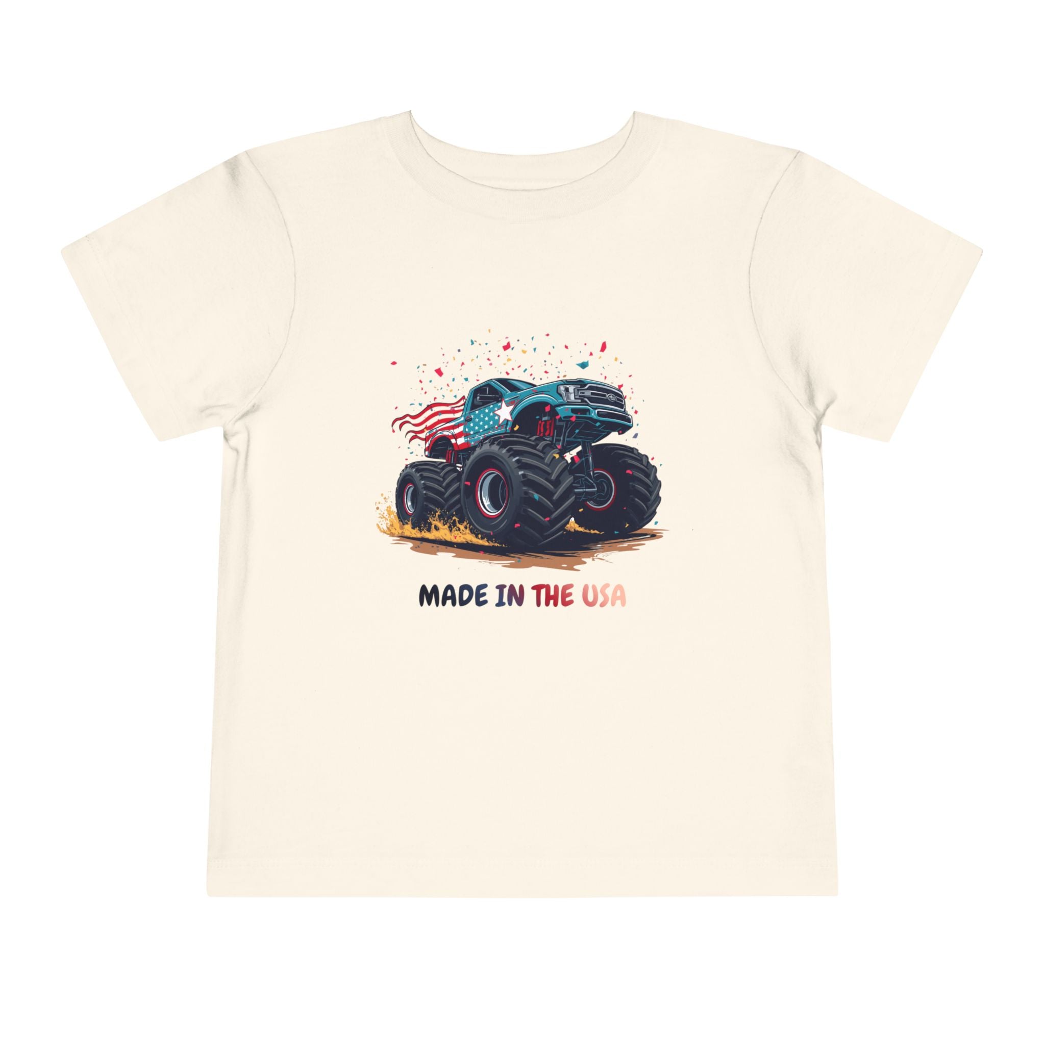 Toddler Tee — Monster Truck "Made in the USA" Graphic