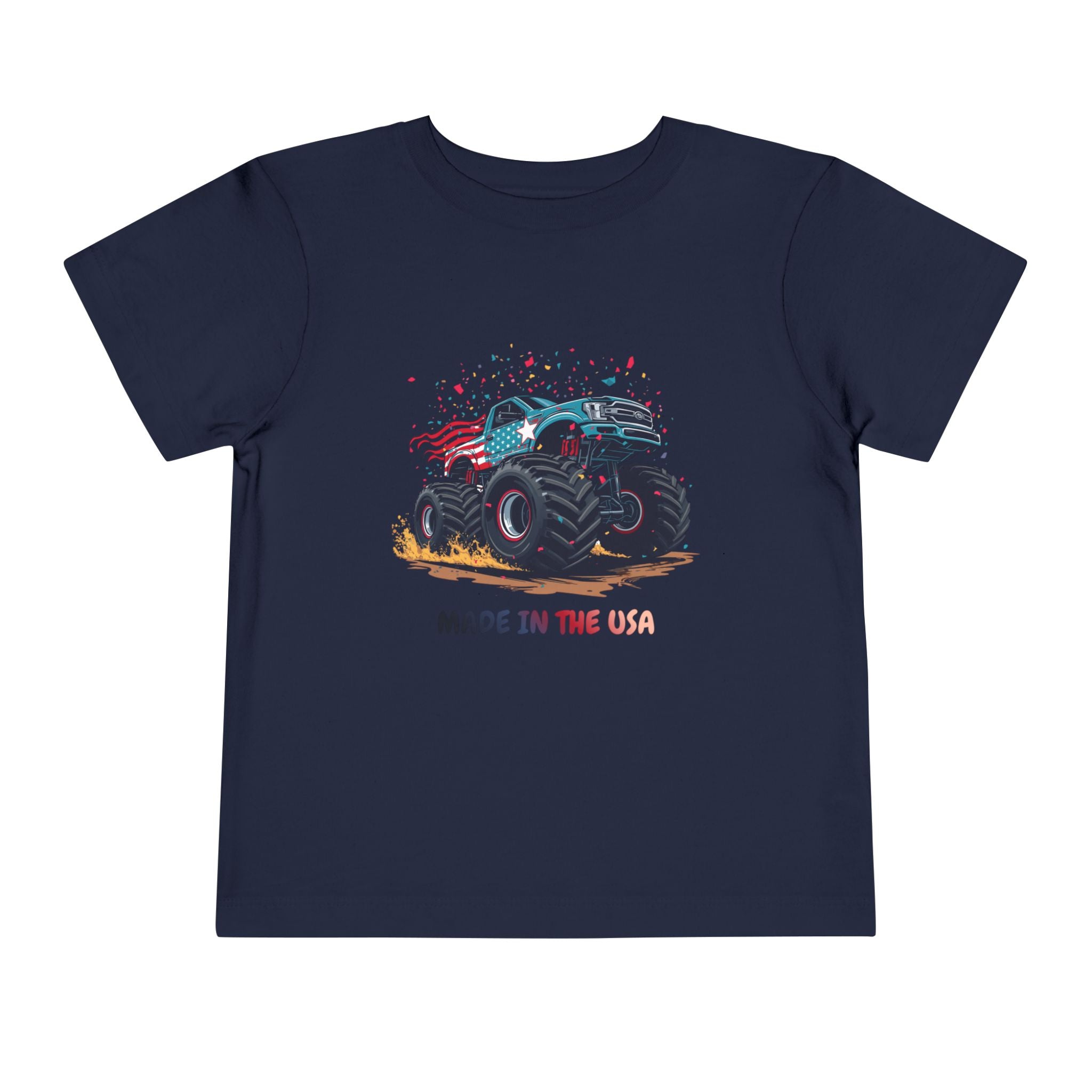 Toddler Tee — Monster Truck "Made in the USA" Graphic