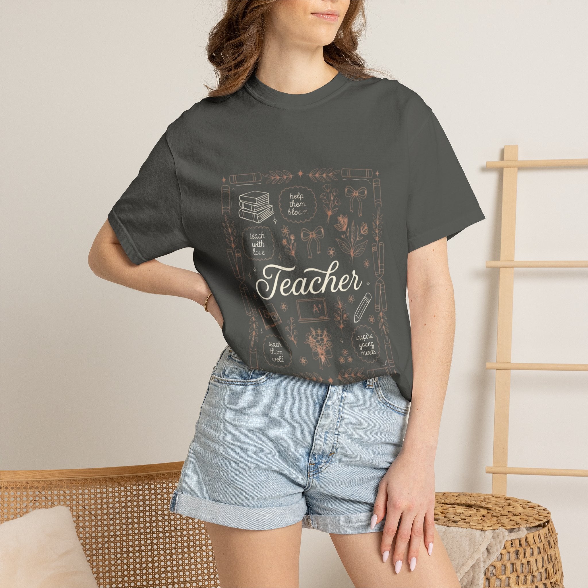Teacher Vintage Chalkboard T‑Shirt