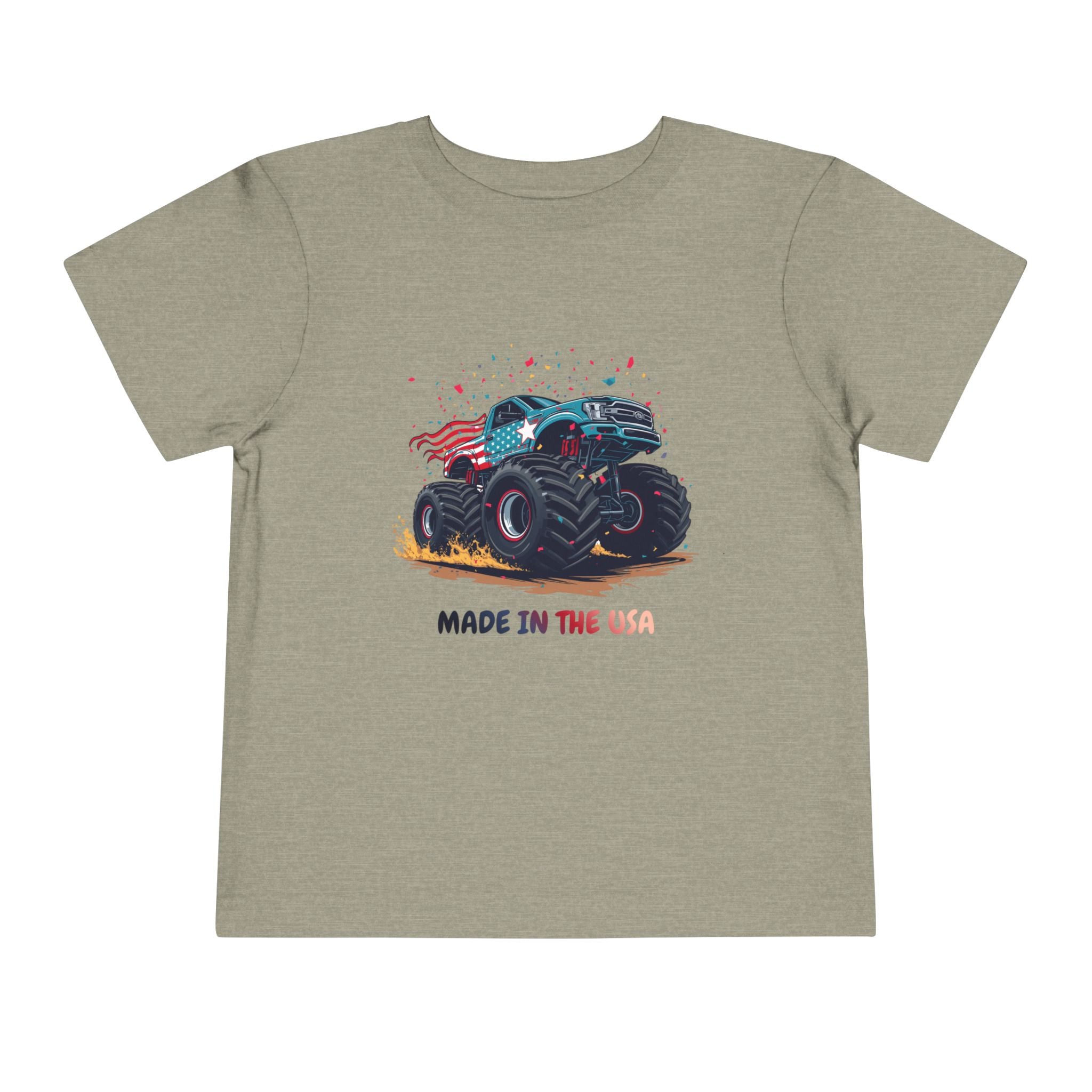 Toddler Tee — Monster Truck "Made in the USA" Graphic