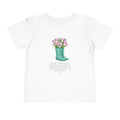 Toddler Tee — Floral Rain Boot Bouquet Graphic